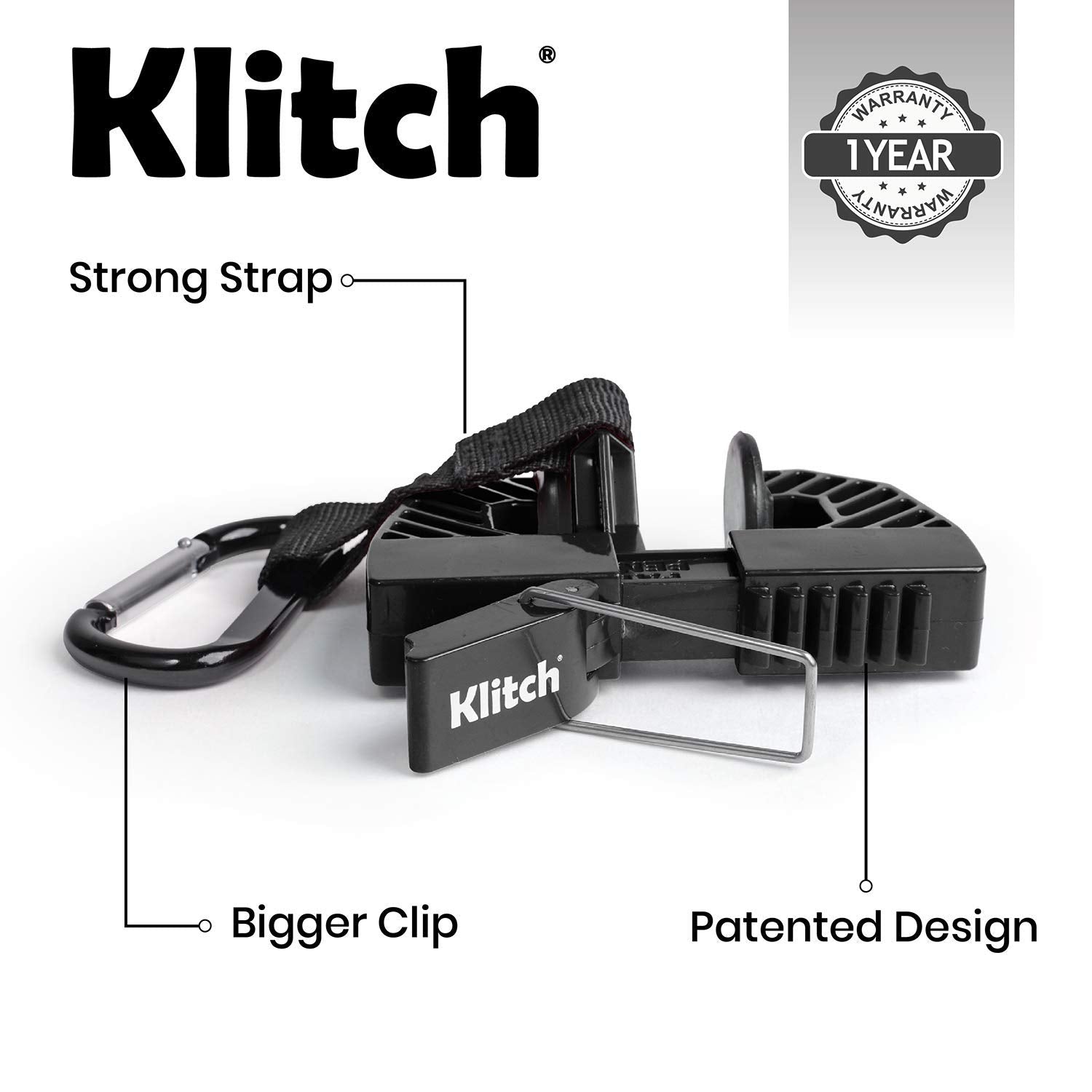Klitch Footwear Clip, Shoe Bag, Hang Extra Shoes Cleats Boots or Gear on Your Bag. Works on Soccer, Baseball, Basketball, Track, Running Shoes, Flip Flops and More. Red