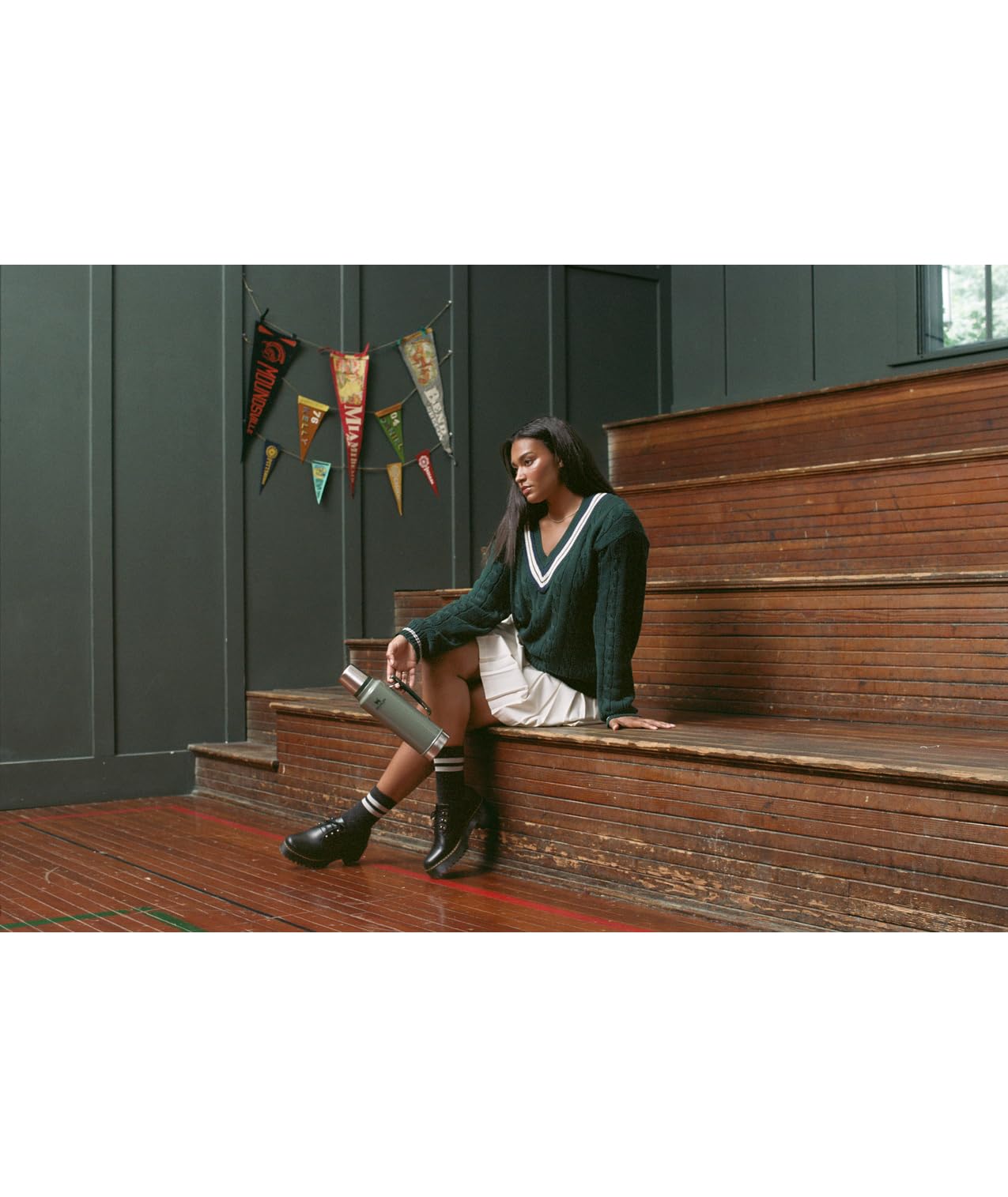 Stanley Classic Vacuum Insulated Wide Mouth Bottle - Matte Black - BPA-Free 18/8 Stainless Steel Thermos for Cold & Hot Beverages - 1.1 QT