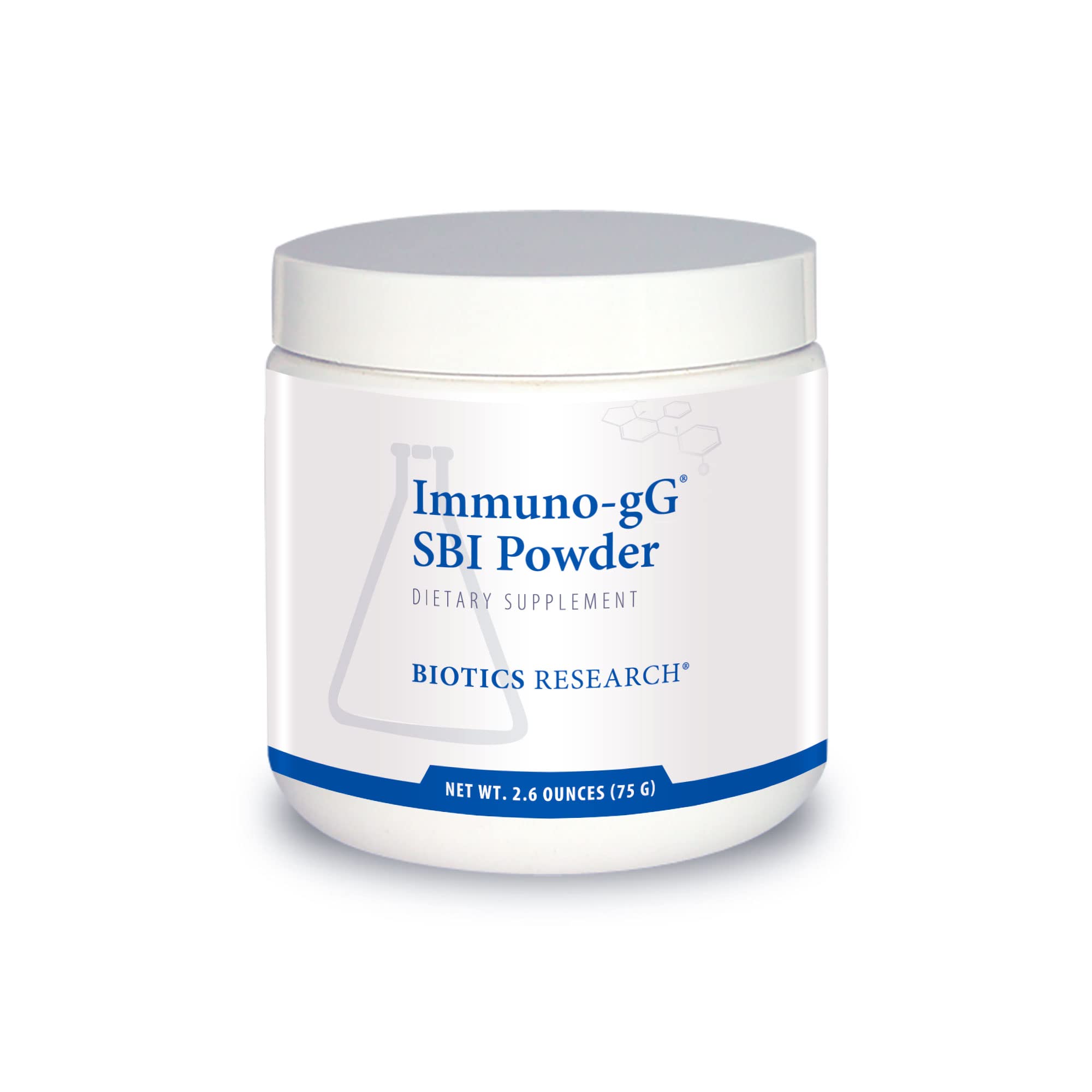 Biotics Research Immuno-gG SBI Powder Easy-to-Mix Powder Formula, Ultimate IgG, Complete Gut Health and Immune Support, Dairy Free, Immunoglobulin Concentrate - 2.6 Oz