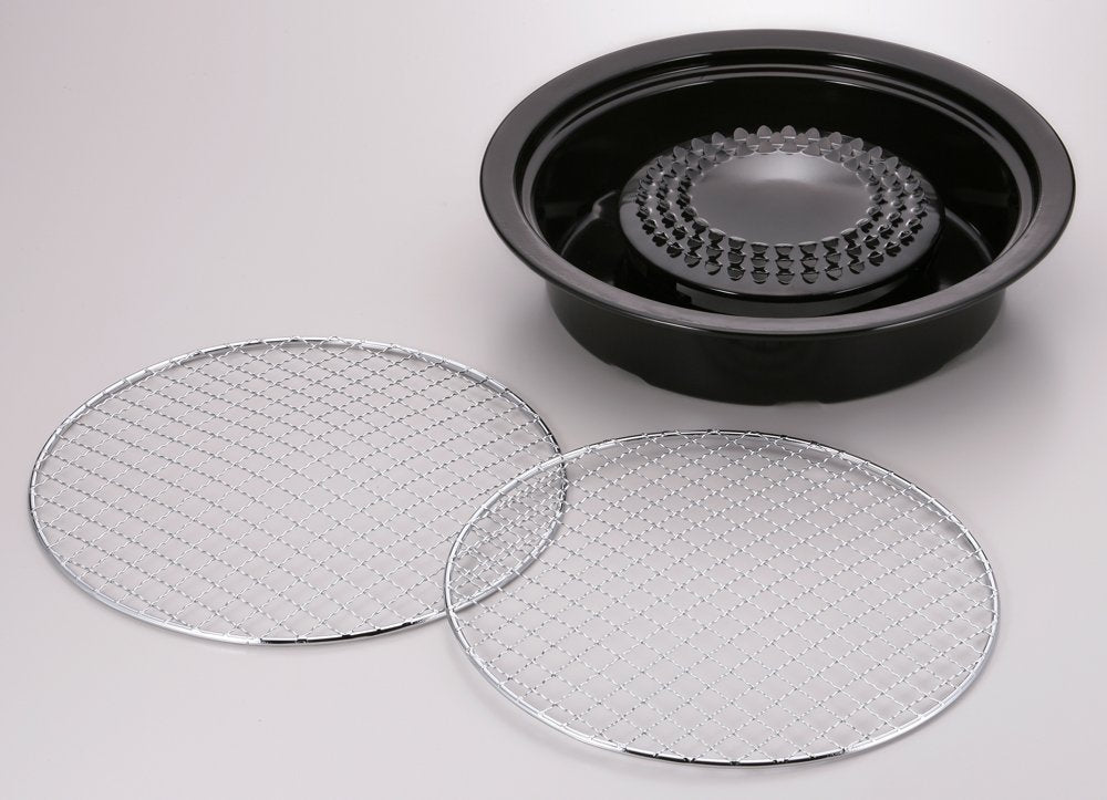 Iwatani Korean Cookware Aburi Stove Top Grill Pan, Black, (CB-P-AM3)