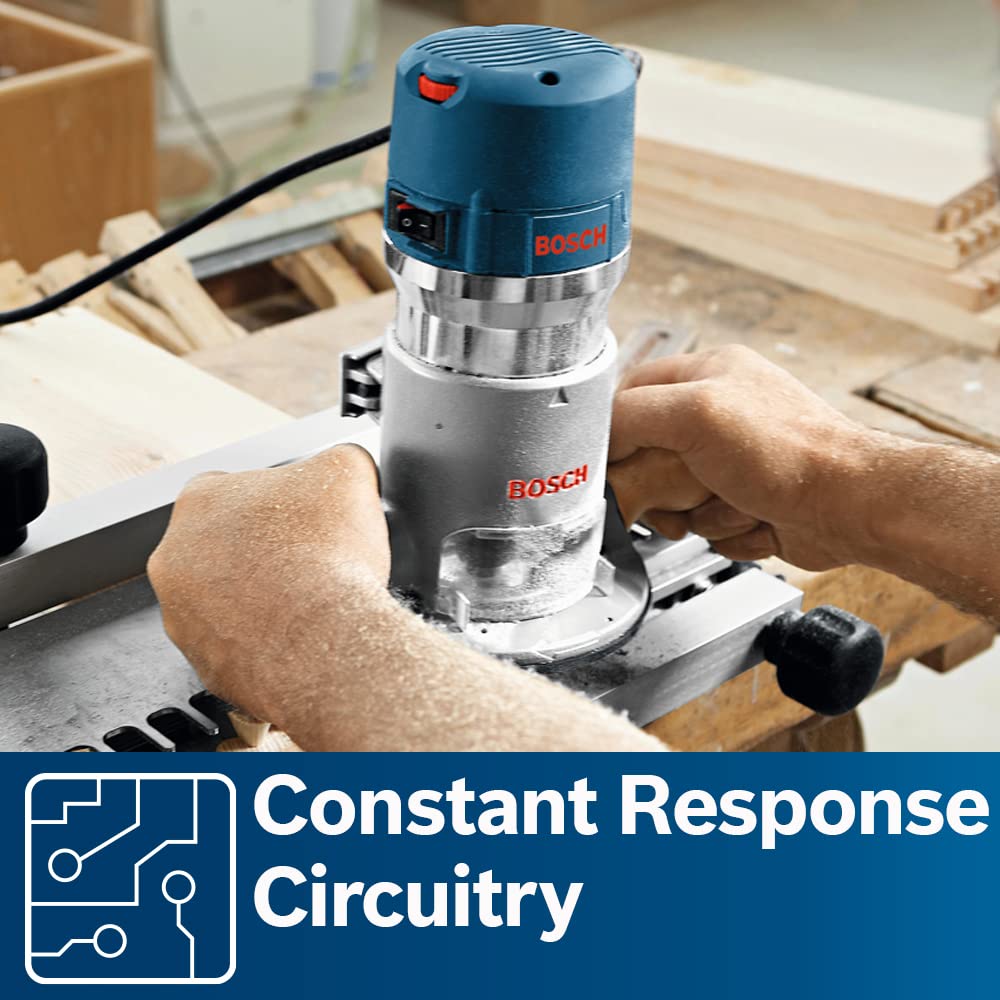 BOSCH 1617EVS 2.25 Horesepower Electronic Fixed-Base Router with a Variable Speed Motor