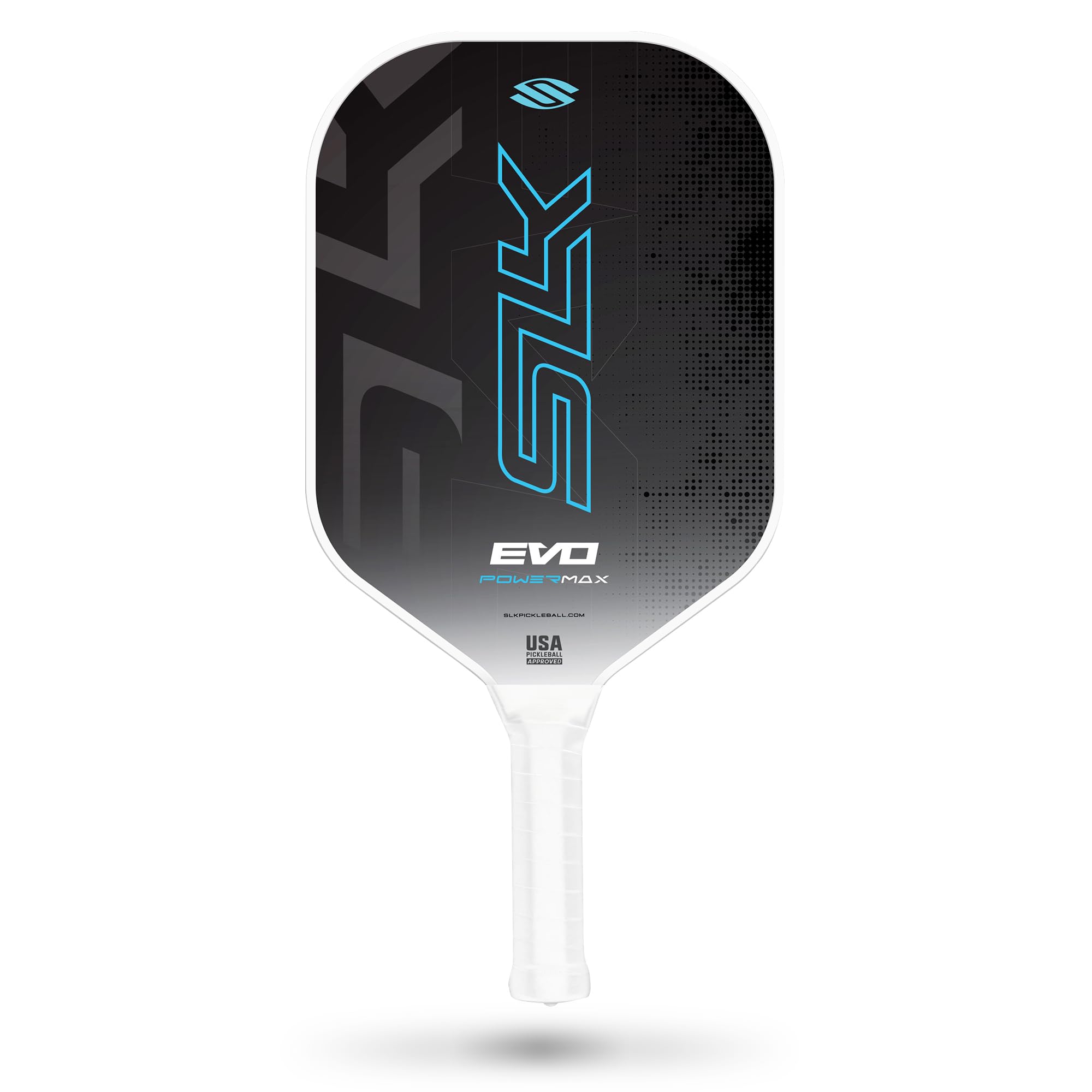 SLK Evo Power MAX Pickleball Paddle by Selkirk Sport | G9 Power Carbon Fiber Pickleball Paddle with SpinFlex Surface and Rev-Hybrid Polymer Core | Blue