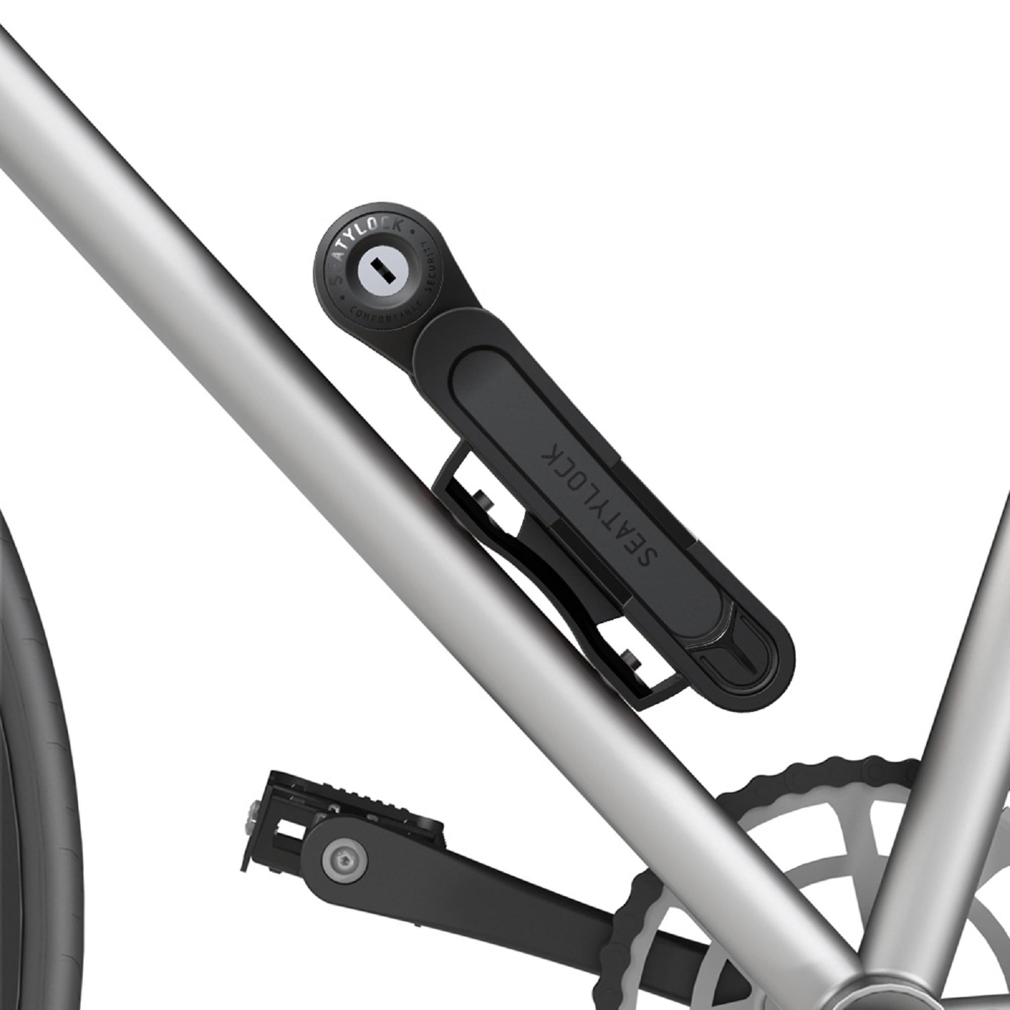 FoldyLock Compact Folding Bike Lock - Award Winning Patented Lightweight High Security Bicycle Lock - Heavy Duty Anti Theft Smart Secure Guard with Key and Case for Bikes or Scooter - 33.5"