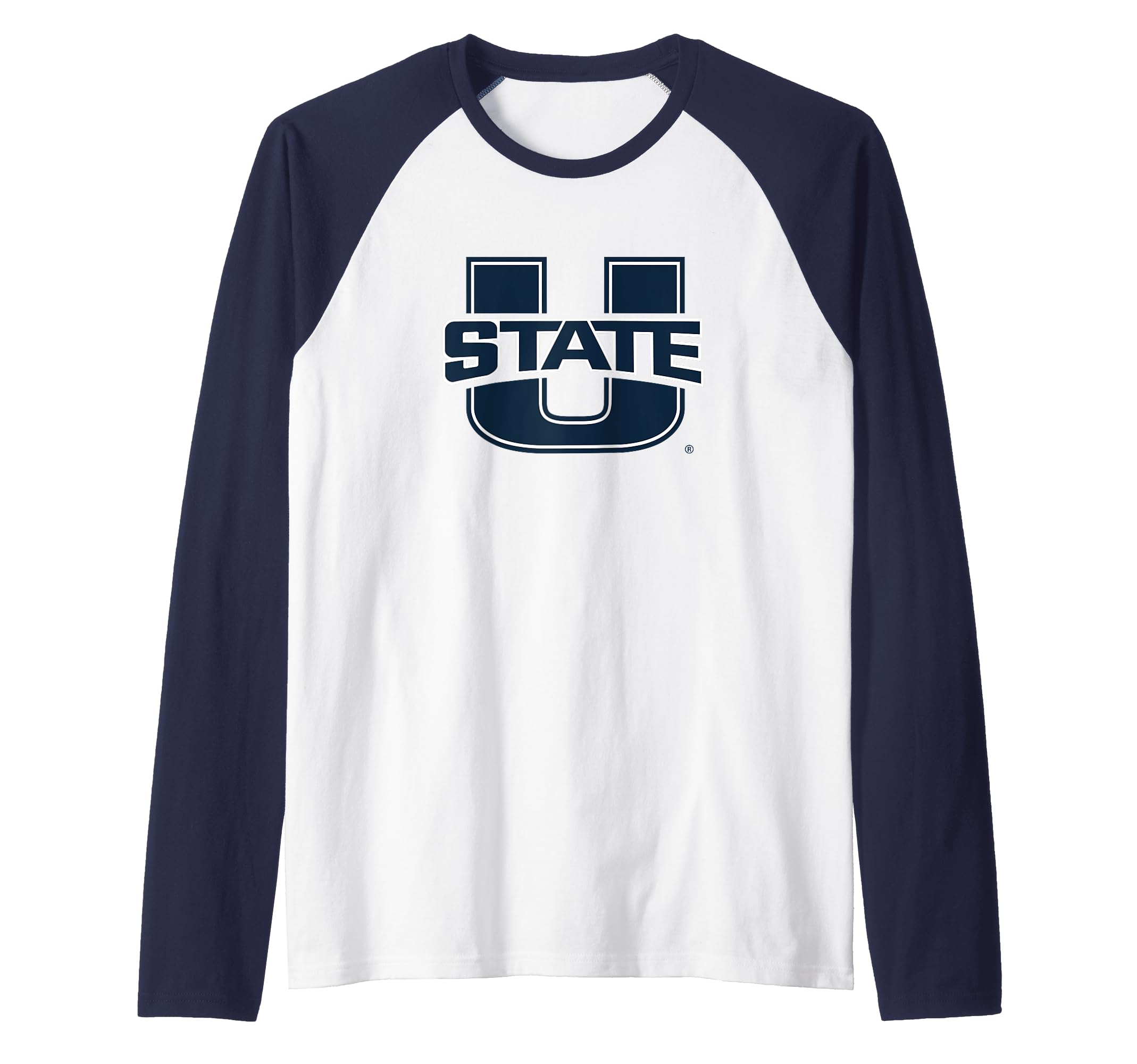 Utah State Aggies Icon Logo Officially Licensed Raglan Baseball Tee