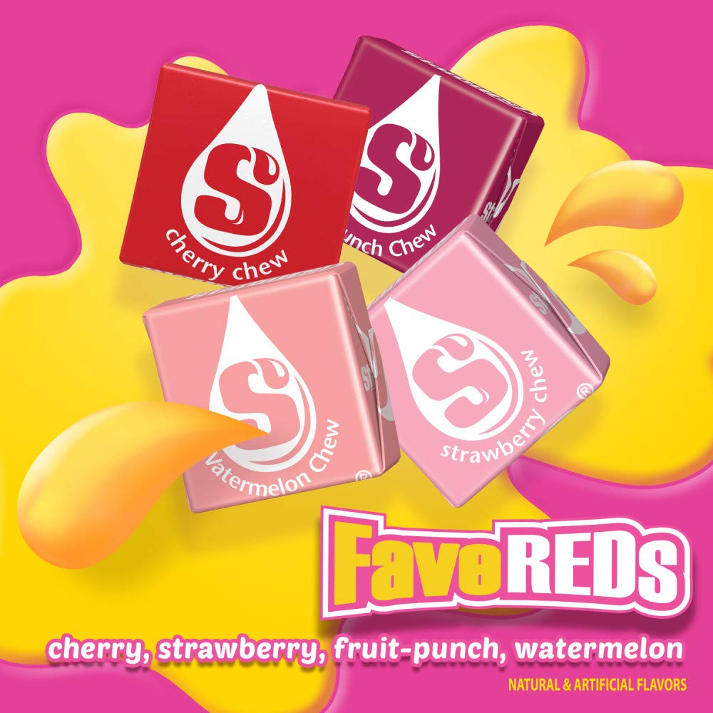 STARBURST FaveReds Fruit Chews Summer Candy, Sharing Size, 15.6 oz Resealable Bag