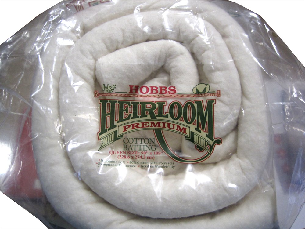 Hobbs Batting Heirloom 80%/20% Cotton/Poly Queen Size: 90" x 108" Quilt Batting