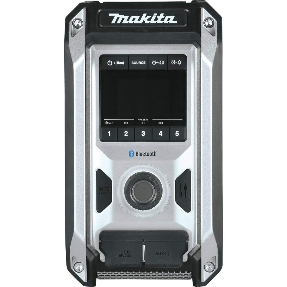 Makita XRM09B 18V LXT / 12V max CXT Lithium-Ion Cordless Bluetooth Job Site Radio, Tool Only, Black