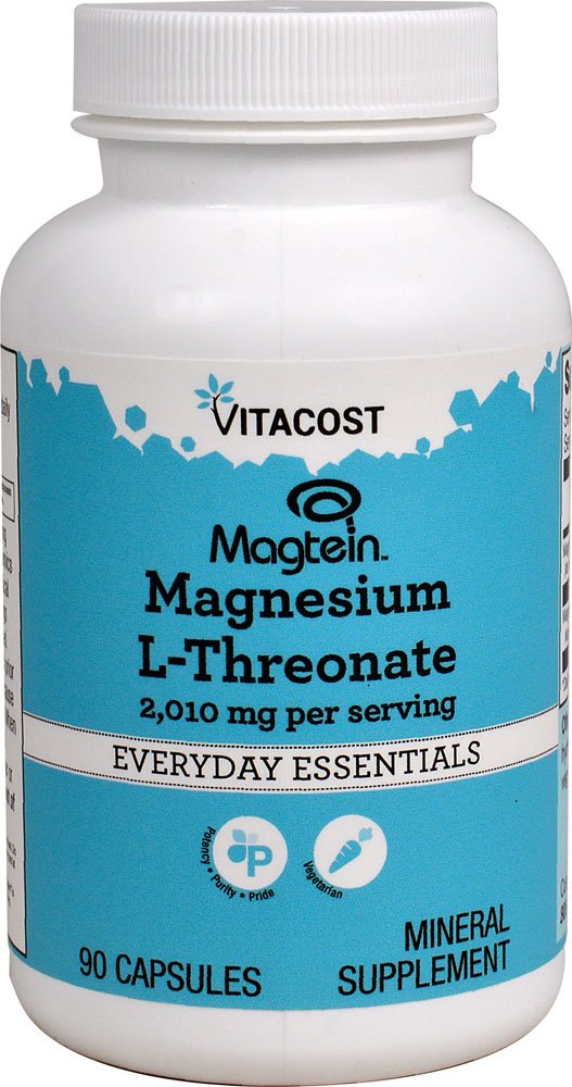 Vitacost Magtein Magnesium L-Threonate -- 2010 mg - 90 Vegetarian Capsules