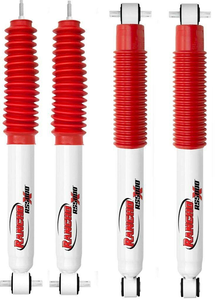 Rancho RS5000 Front And Rear Shocks Set Kit For 1997-2006 Jeep Wrangler TJ 0-2" Lift