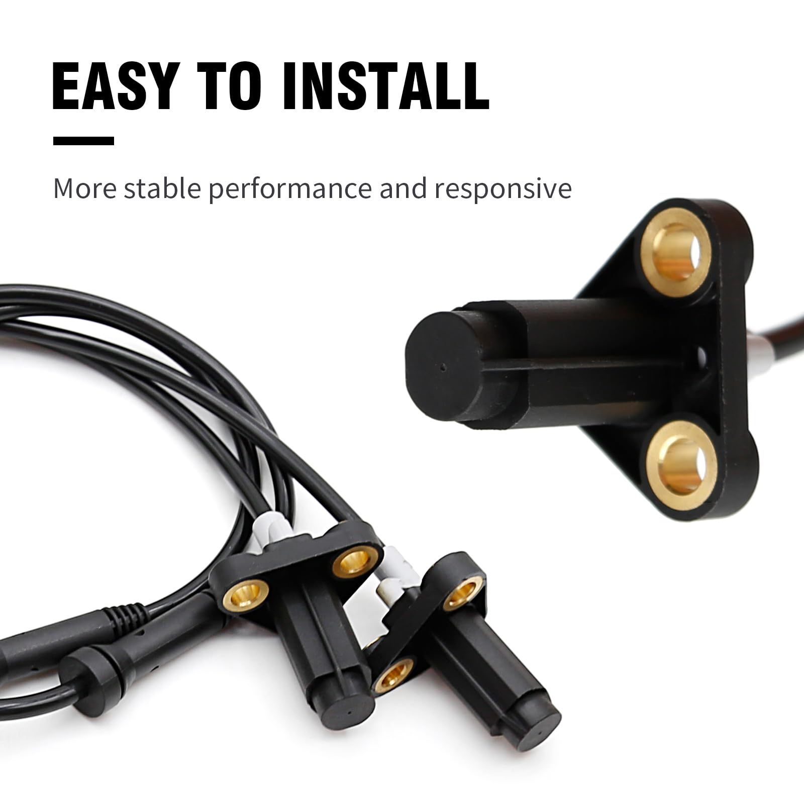 Hoypeyfiy 2 Pieces/Set Front Left Right Wheel Speed Sensor ABS Wheel Speed Sensor 34521182159 FSE51515 Replacement for BMW 5 E39