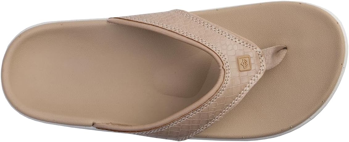 Spenco Women's Yumi Mojave Flip-Flop, Taupe, 12