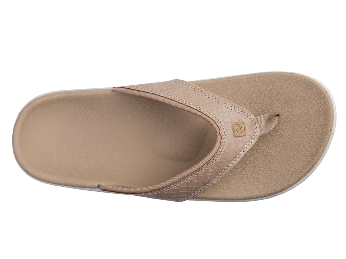 Spenco Women's Yumi Mojave Flip-Flop, Taupe, 12