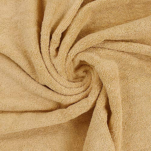 Utopia Towels 8-Piece Premium Towel Set, 2 Bath Towels, 2 Hand Towels, and 4 Wash Cloths, 600 GSM 100% Ring Spun Cotton Highly Absorbent Towels for Bathroom, Gym, Hotel, and Spa (Ivory)