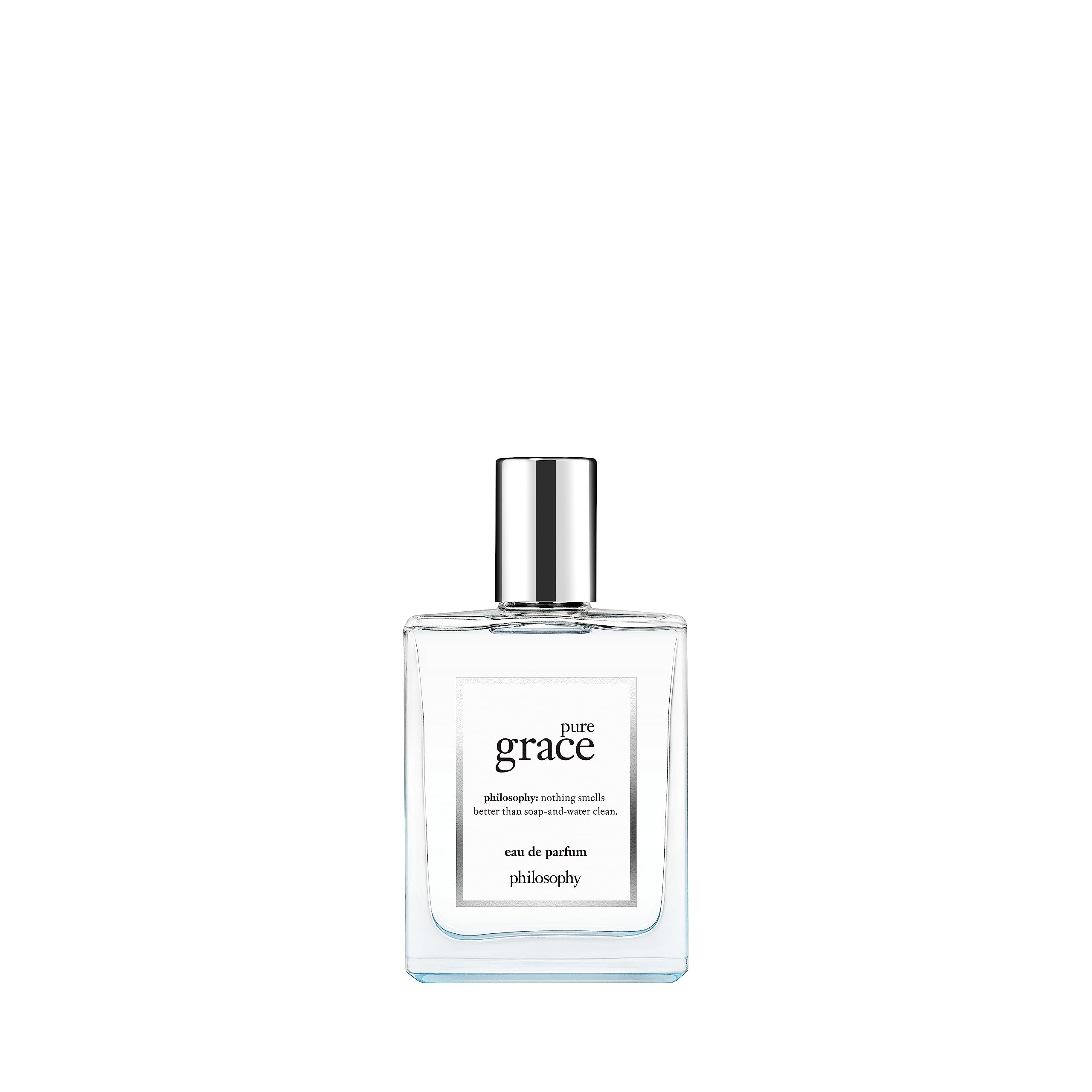 philosophy pure grace eau de parfum - crisp & clean women's perfume - with notes of water lily, leafy greens & musk - luxury perfume for women - long lasting fragrance - 2 fl oz.