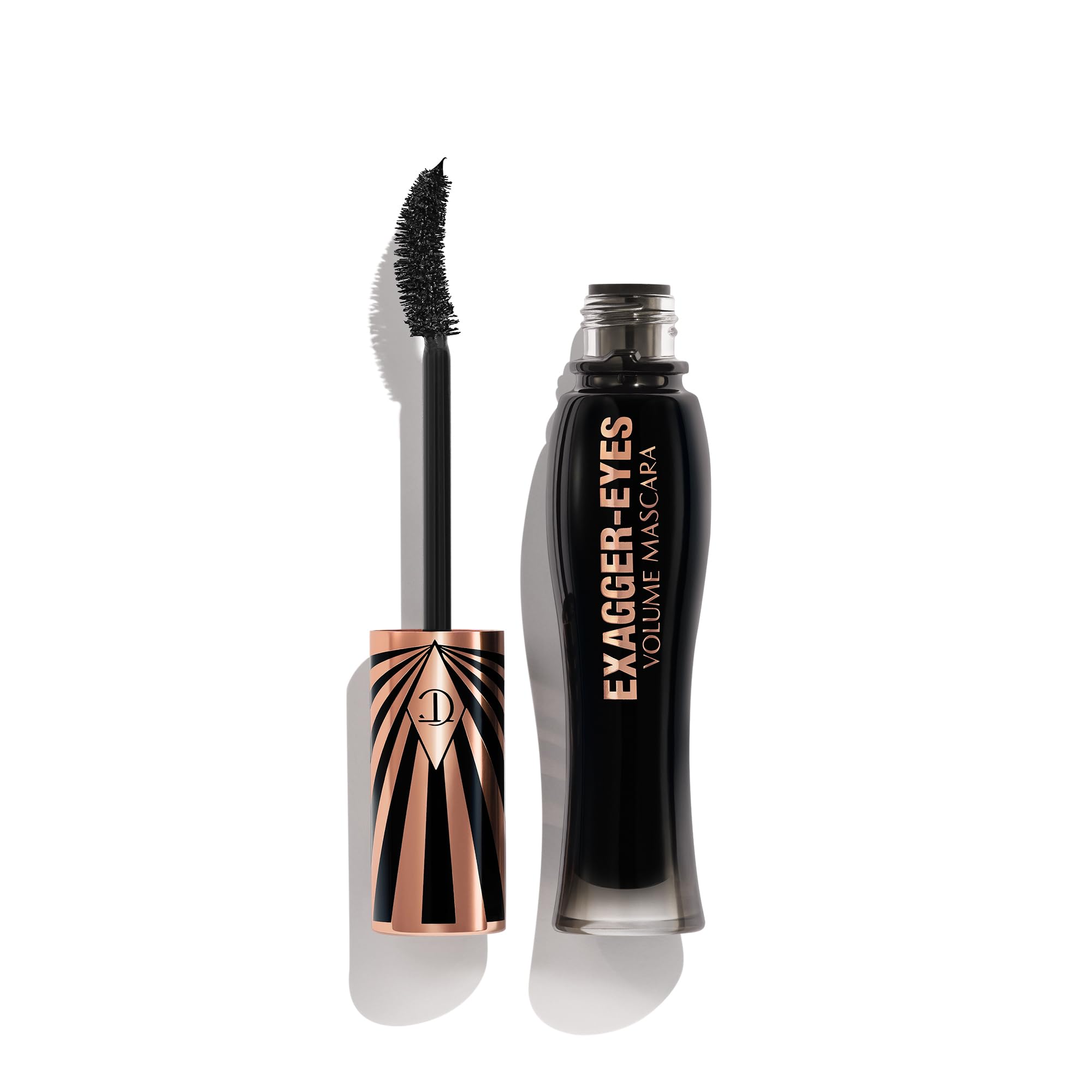 Charlotte Tilbury Exagger-Eyes Volume Mascara - Volumizing Black Mascara with 28-Hour Smudge-Proof & Flake-Proof Wear - Designed with a Ultra-Curved Brush