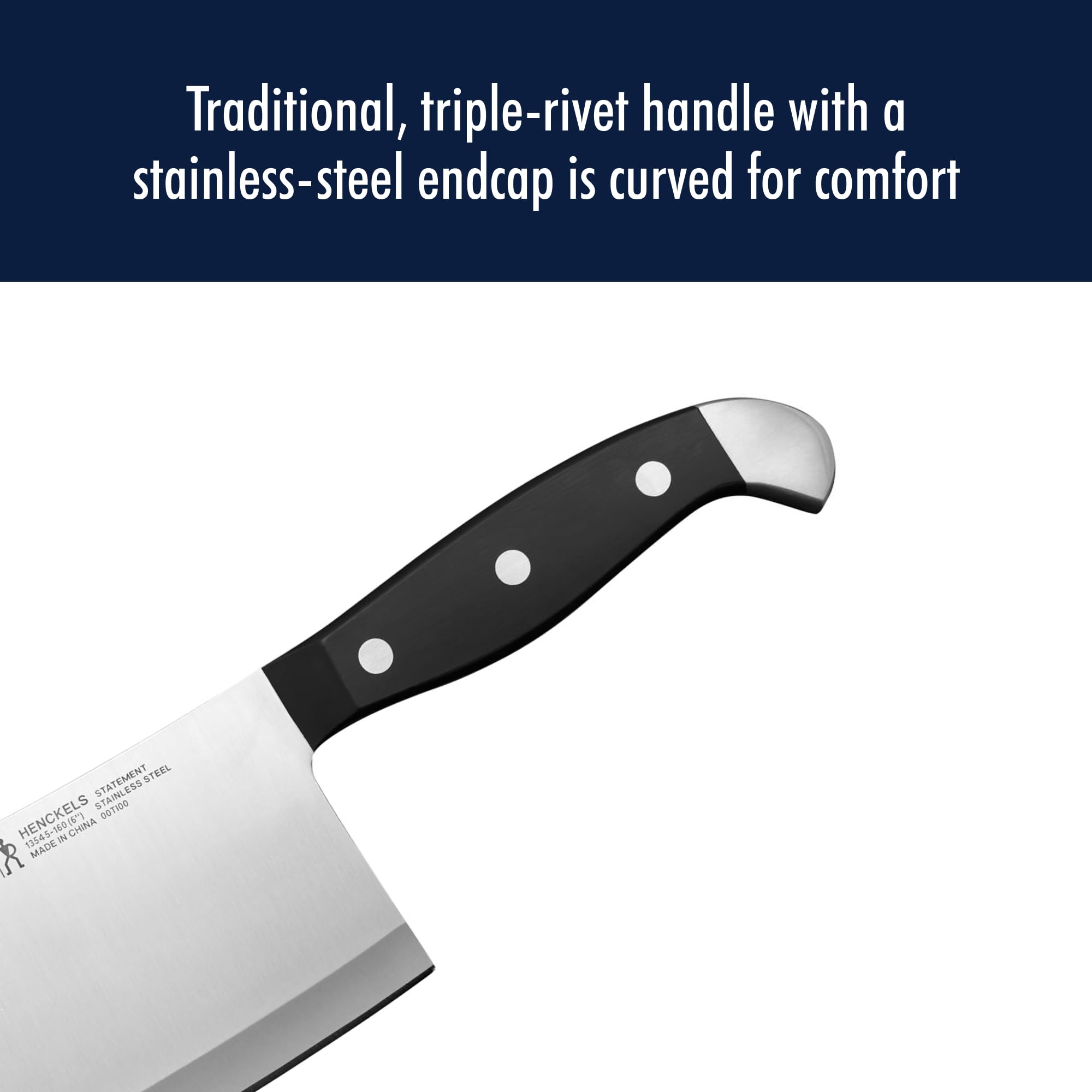 HENCKELS ZWILLING Statement 6-inch Meat Cleaver, Black