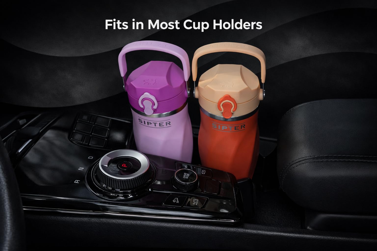 Sipter Best Shaker Bottle for Protein Mixes – Double Wall Stainless Steel, For Shakes, Water, Smoothies, Cocktails Leak-Proof, 26oz, Copper-Insulated Blender Cup, BPA-Free No Mixing Tools (Earth Stone