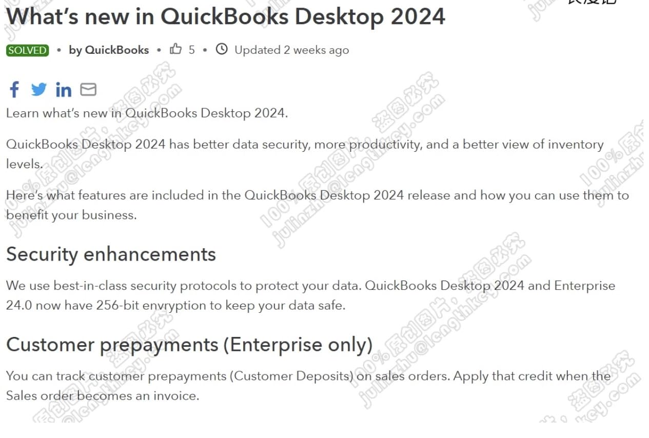 Quick Books Desktop Pro Enterprise 2024 (Digital software key) Lifetime Subscription