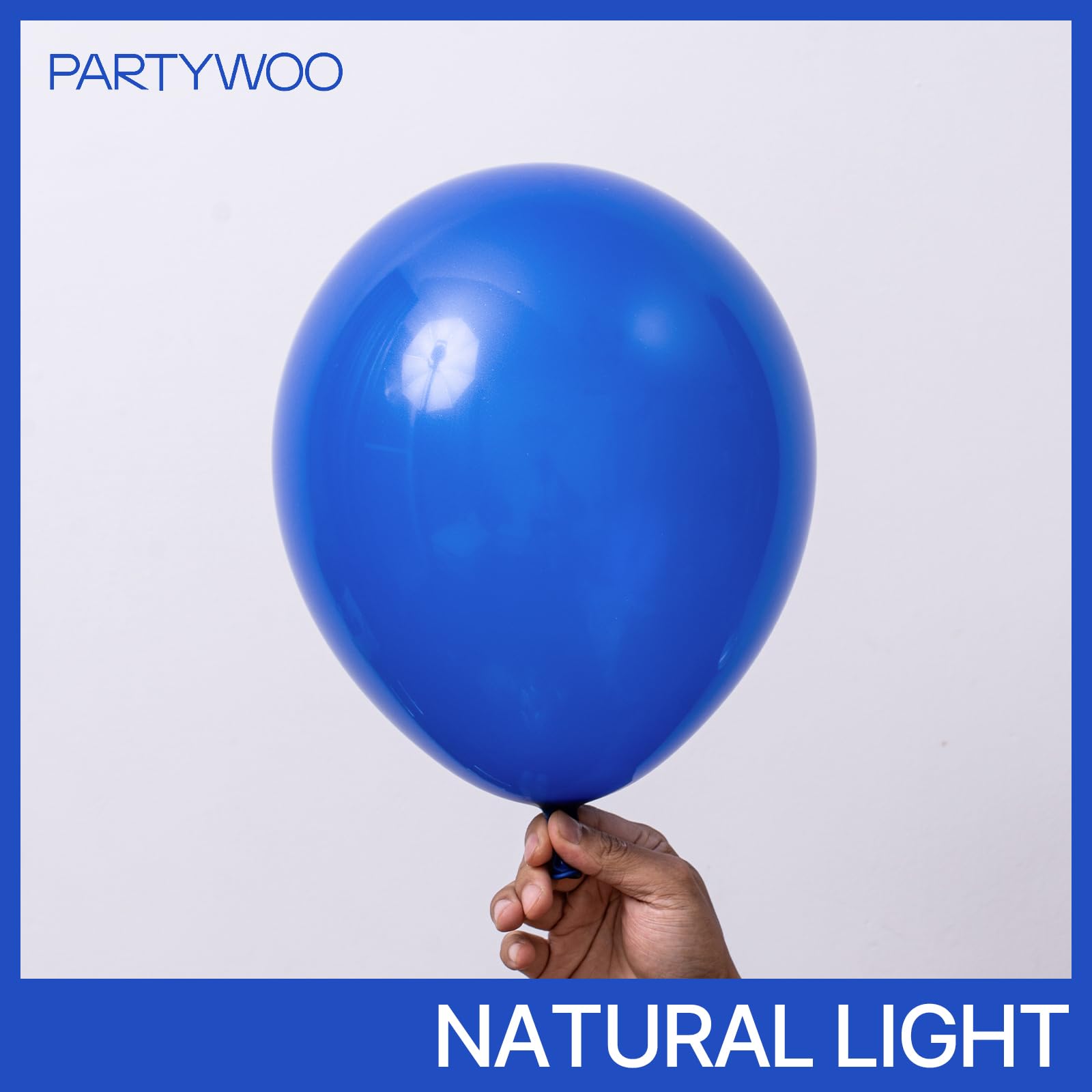 PartyWoo Royal Blue Balloons 52 pcs 12 Inch Matte Dark Blue Latex Balloons for Graduation Independence Day Memorial Day Baseball Baby Shower Gender Reveal Birthday Party Decorations Blue-Y59