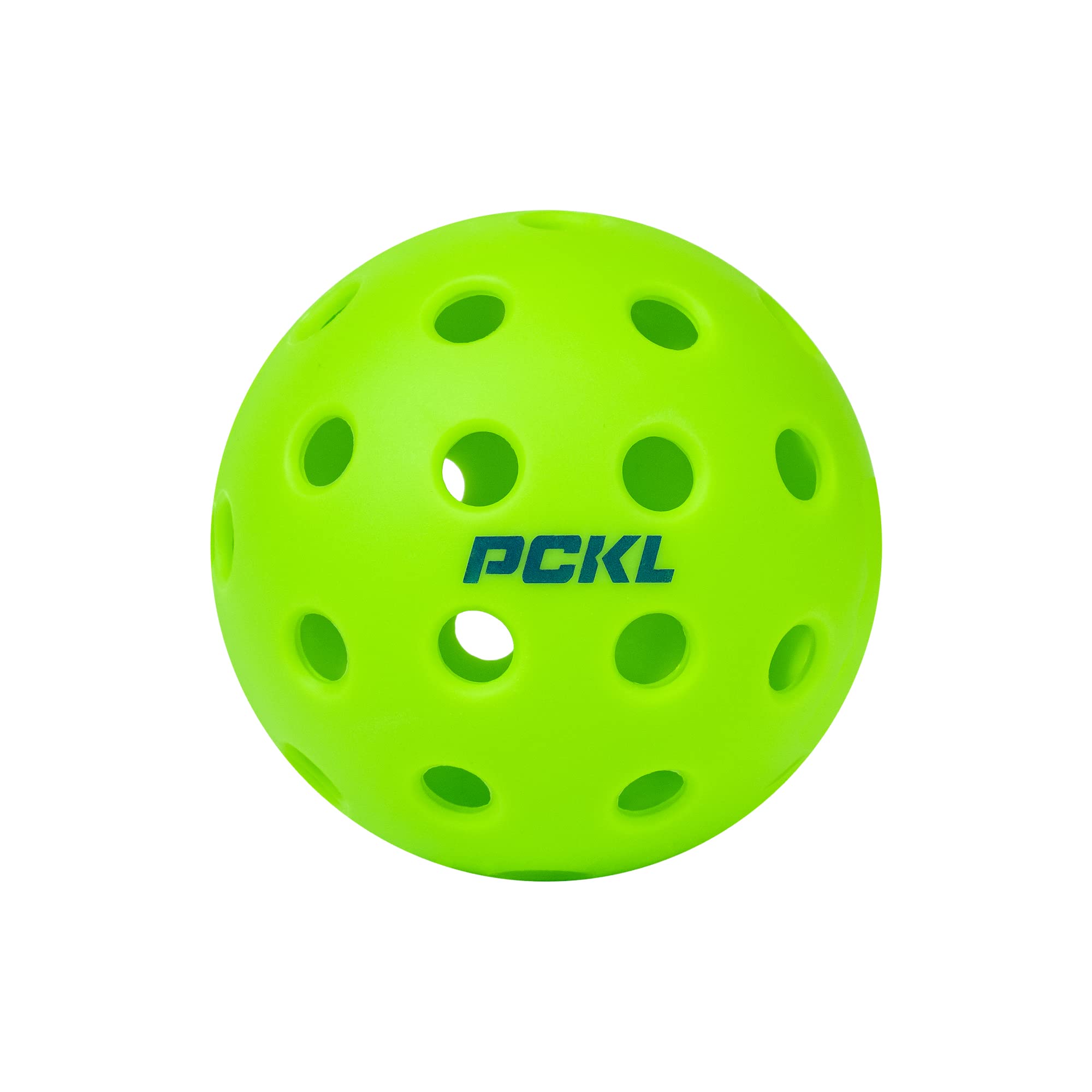 PCKL Optic Speed Pickleball Balls | Indoor & Outdoor | 4 Pack of Balls | Built to USAPA Specifications (Outdoor Neon Green)