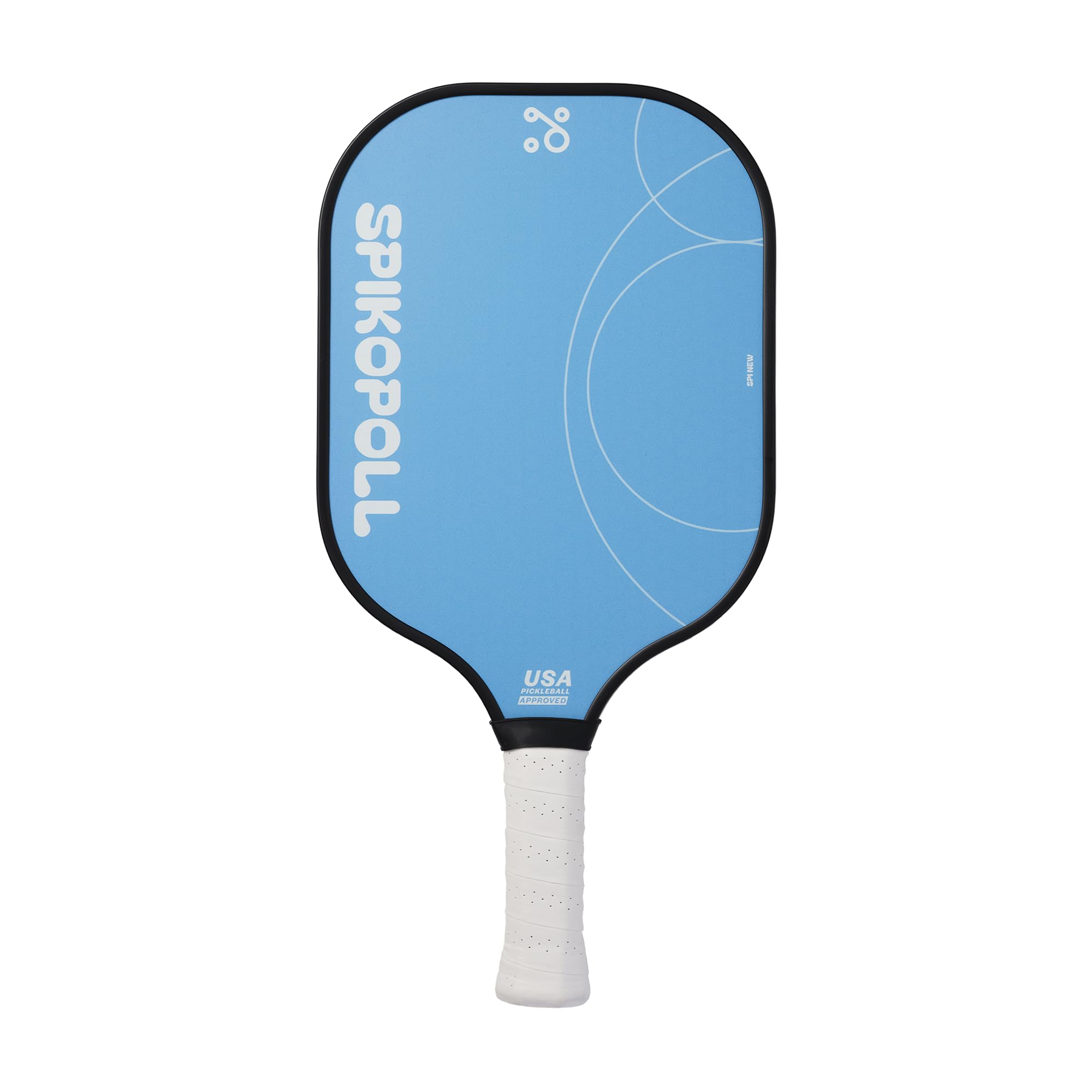 SPI NEW by SPIKOPOLL Pickleball Paddles Set of 2, USAPA Approved, Lightweight, Durable Fiberglass Pickleball Rackets with Polypropylene Honeycomb Core (Deep Blue & Light Blue) (Deep Blue & Light Blue)