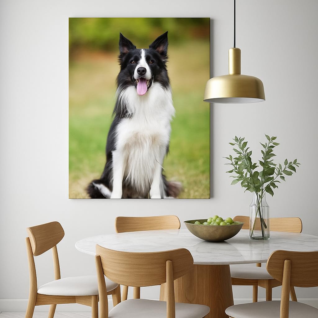 Custom Canvas Prints with Your Photos,Personalized Canvas Pictures Wall Art with Frame Customized Christmas Gifts for Friends,Family,Pets (16'' X 24'')