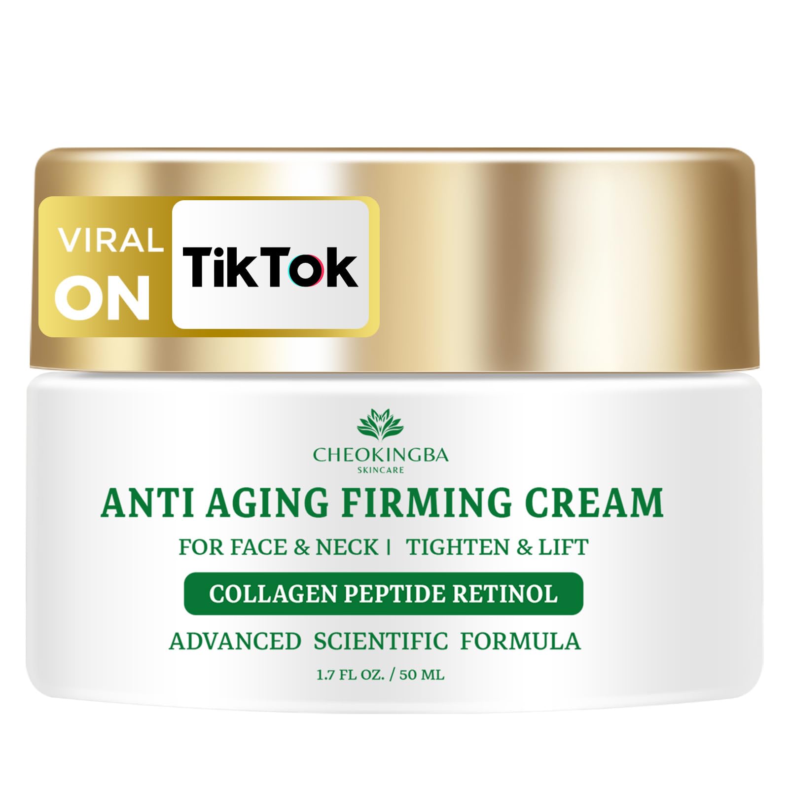 Tighten and Lift Neck Cream, Advanced Anti Wrinkle Face Cream with Retinol Collagen Hyaluronic Acid, AH-8 Multi-Peptides Anti Aging Neck Creams for Tightening and Firming for Women and Men, 1.7 Fl Oz‌