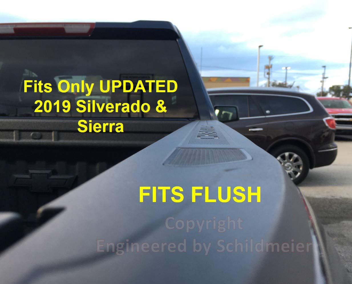 ES ENGINEERED BY SCHILDMEIER Stake Pocket Covers for 2019 & Newer Silverado/Sierra (Set of 2) NOT 3D Printed