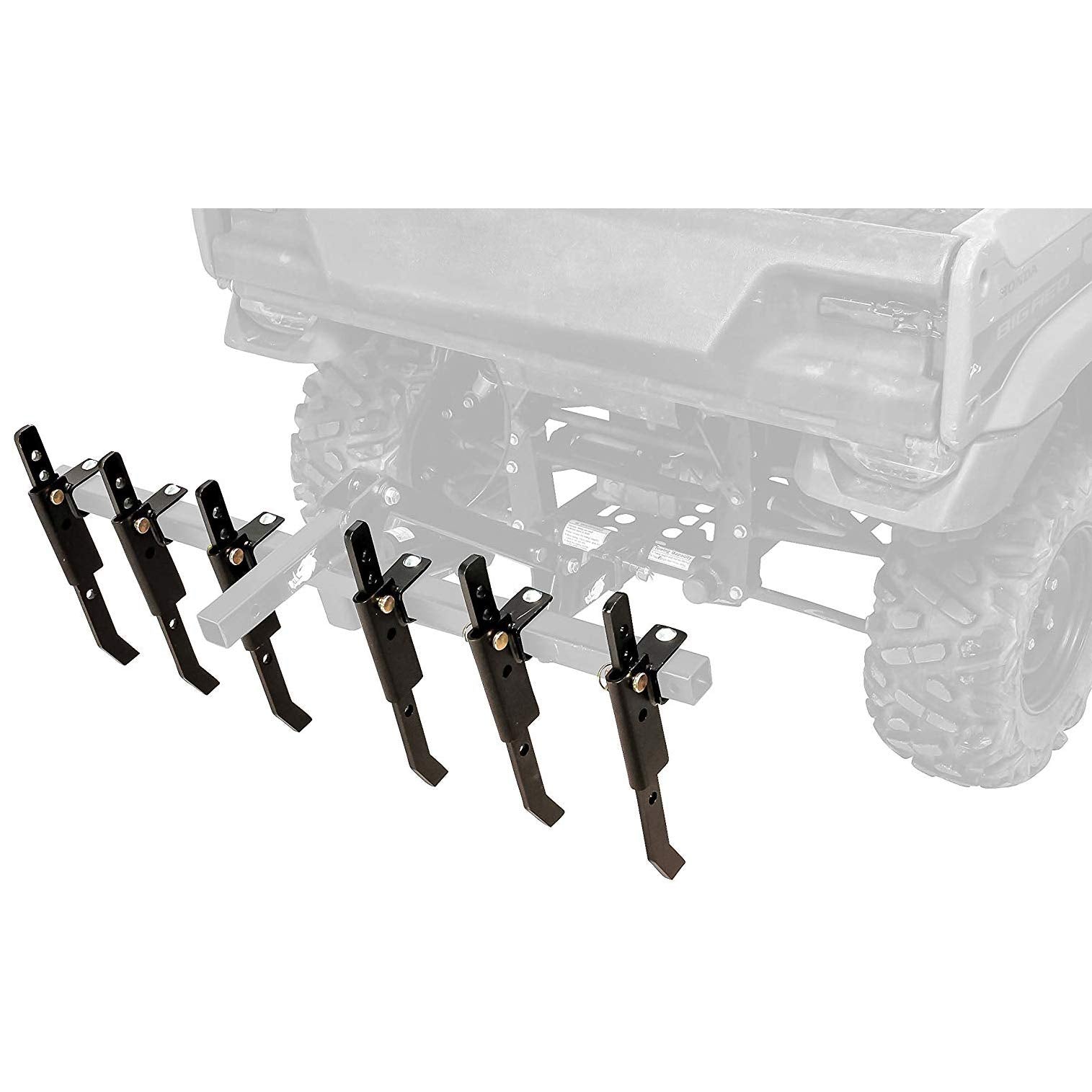Black Boar ATV/UTV Plow Implement, Breaks Up Hard Ground w/6 Independently Adjustable Chisels, Use to Cultivate, Establish Food Plot, Maintain Land (66003)