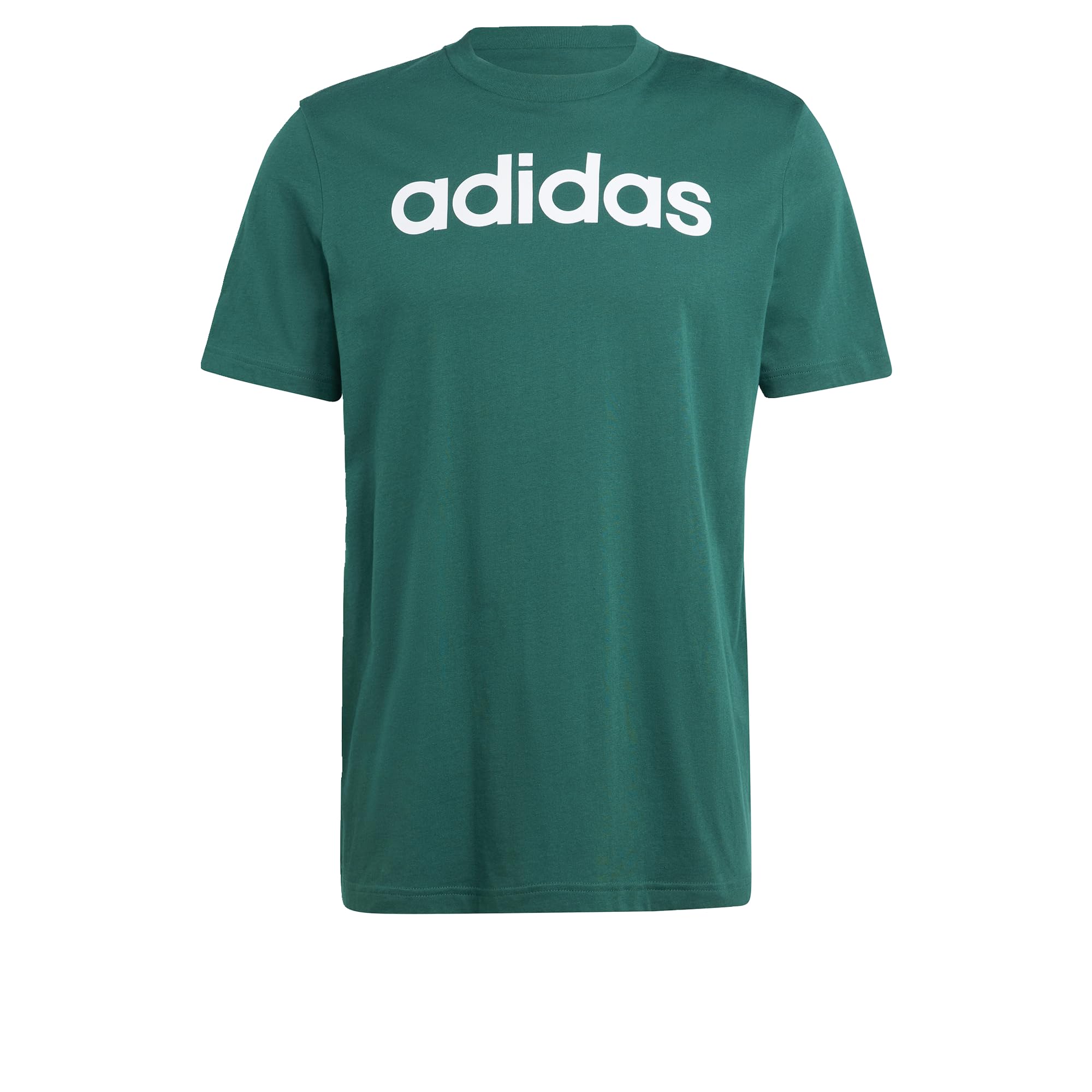 adidas Men's Size Essentials Single Jersey Linear Embroidered Logo T-Shirt Legacy, Collegiate Green/Green, 3X-Large Tall