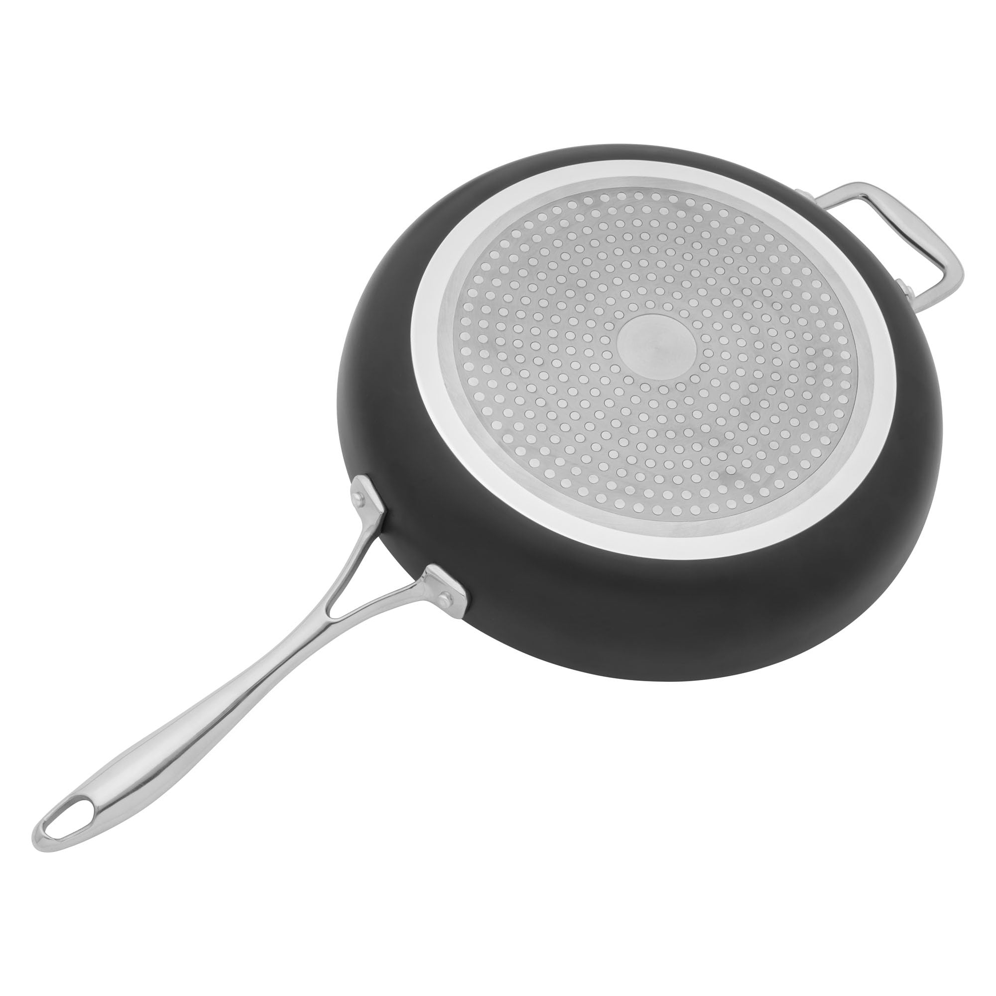 Henckels Release 12-inch Aluminum Ceramic Nonstick Fry Pan with helper handle