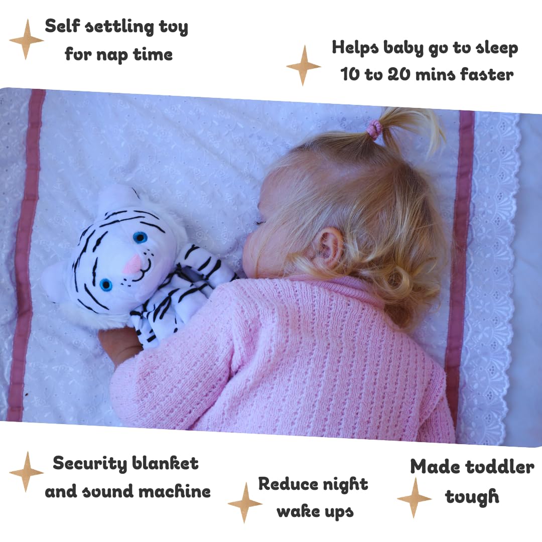 Musical Baby Lovey - White Noise & Lullaby Plush - Calms Fussy Babies, Reduces Night Wakeups & Helps Toddlers Sleep Longer – Proven Sleep Aid for Parents - BPA-Free, Machine Washable, Newborn Gift