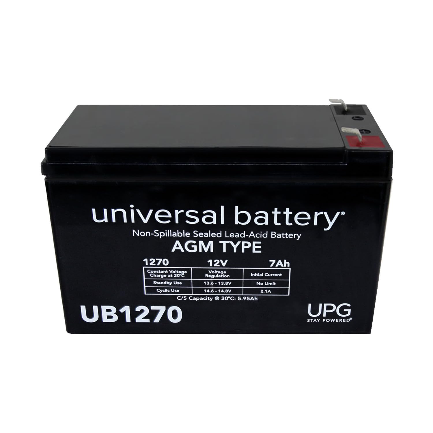 UPG 12V 7Ah SLA Battery Replacement for Home ADT Security Alarm System