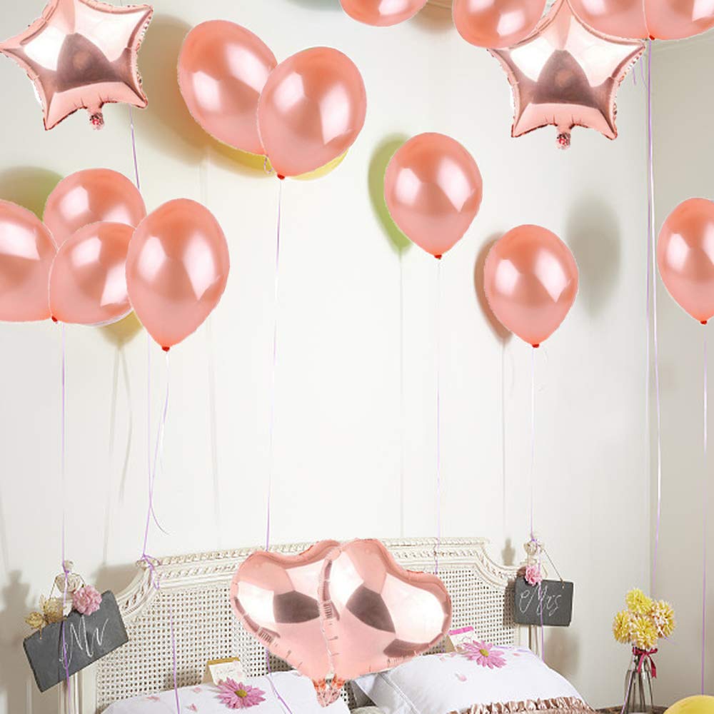 22th Birthday Decorations Party Supplies,22th Birthday Balloons Rose Gold,Number 22 Mylar Balloon,Latex Balloon Decoration,Great Sweet 22th Birthday Gifts for Girls,Photo Props