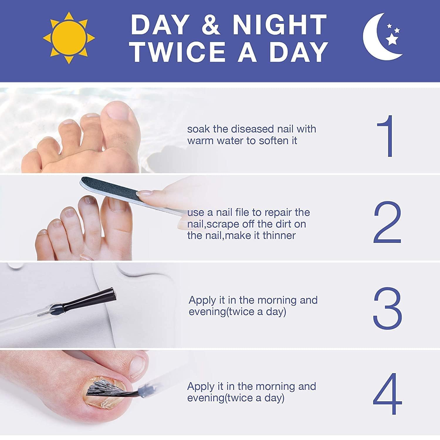 Toenail Fungus Revitalizer Tough on Nails: Toenail Refresher Liquid for Discolored Nails