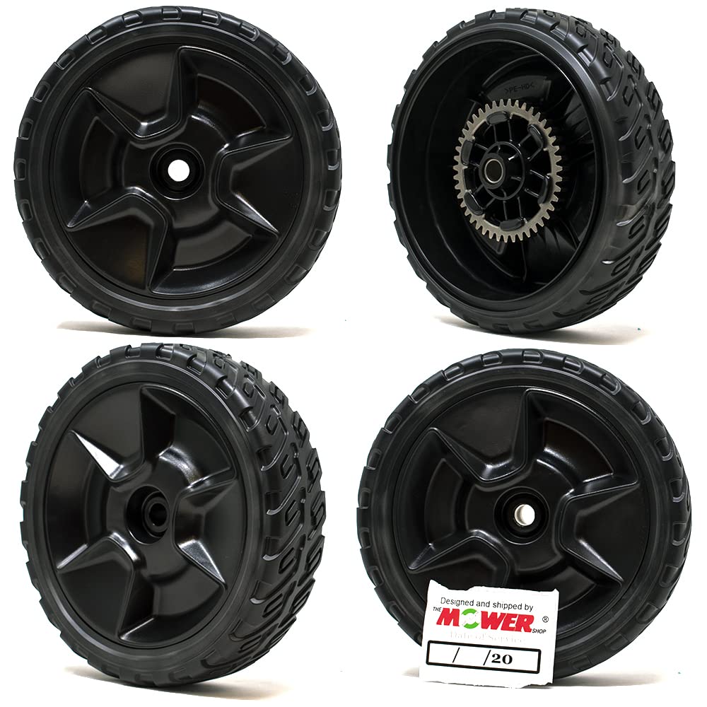 The Mower Shop HRN216 Wheel Set (Includes 2 Rear Wheels 42710-VR8-N00ZA and 2 Front Wheels 44710-VR8-N00ZA)