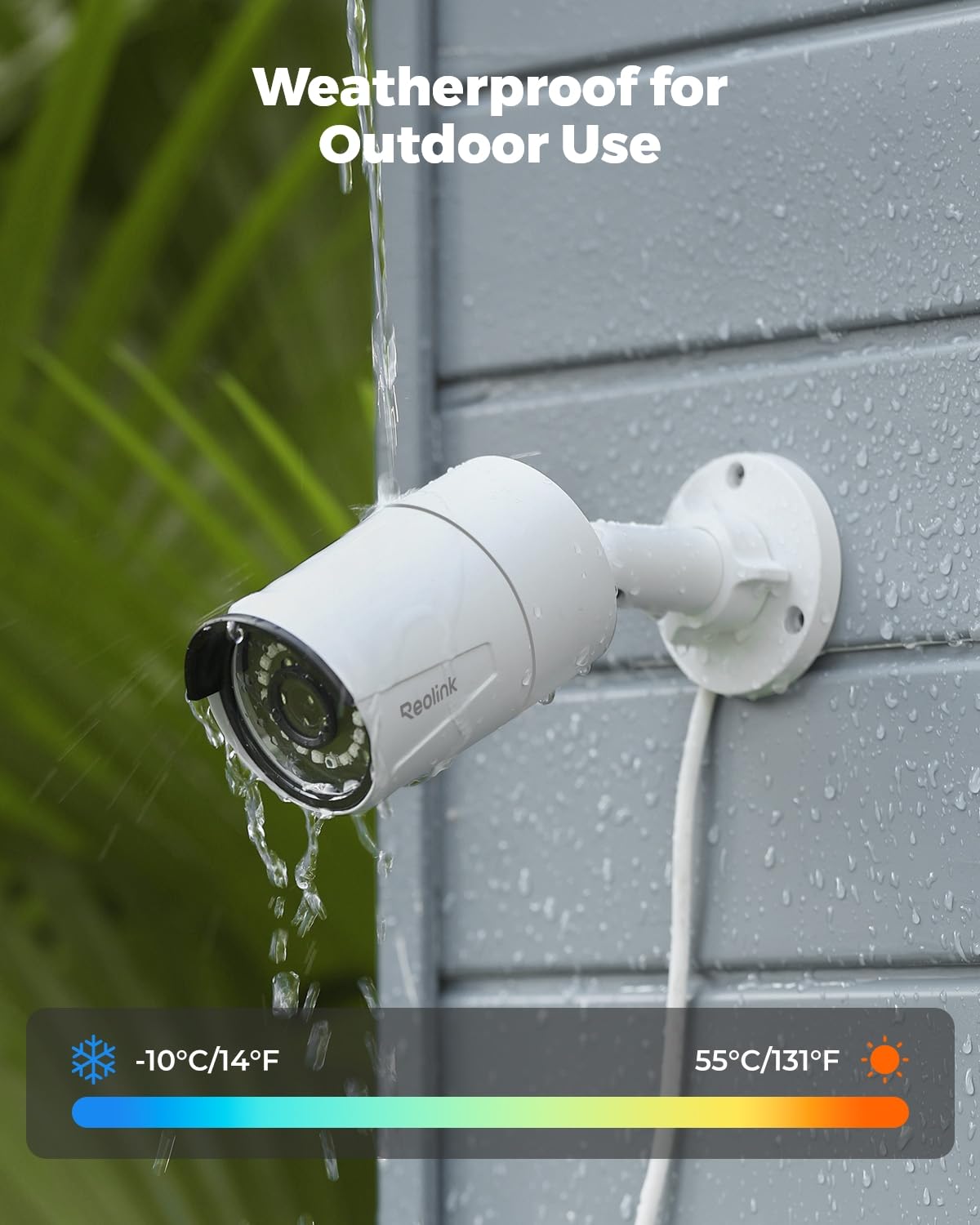 REOLINK 5MP PoE Security Camera, Outdoor Indoor Surveillance for home, Person/Vehicle/Pet Detection, Time-Lapse, 100ft IR Night Vision, Work with Smart Home, support 256GB SD Card, RLC-510A(Pack of 2)