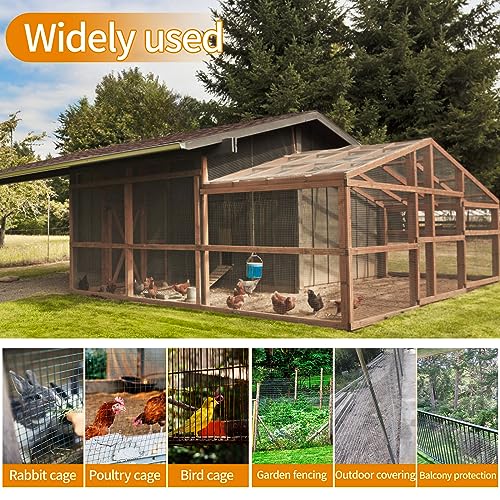 Gartist Hot-Dip Galvanized Welded Hardware Cloth,1/2inch 19Ga 16"x50' Chicken Wire Fencing, Raised Garden Bed Supports Wire Mesh Roll, Galvanized Wire Mesh Fence Prevent Snakes, Raccoons, Foxes