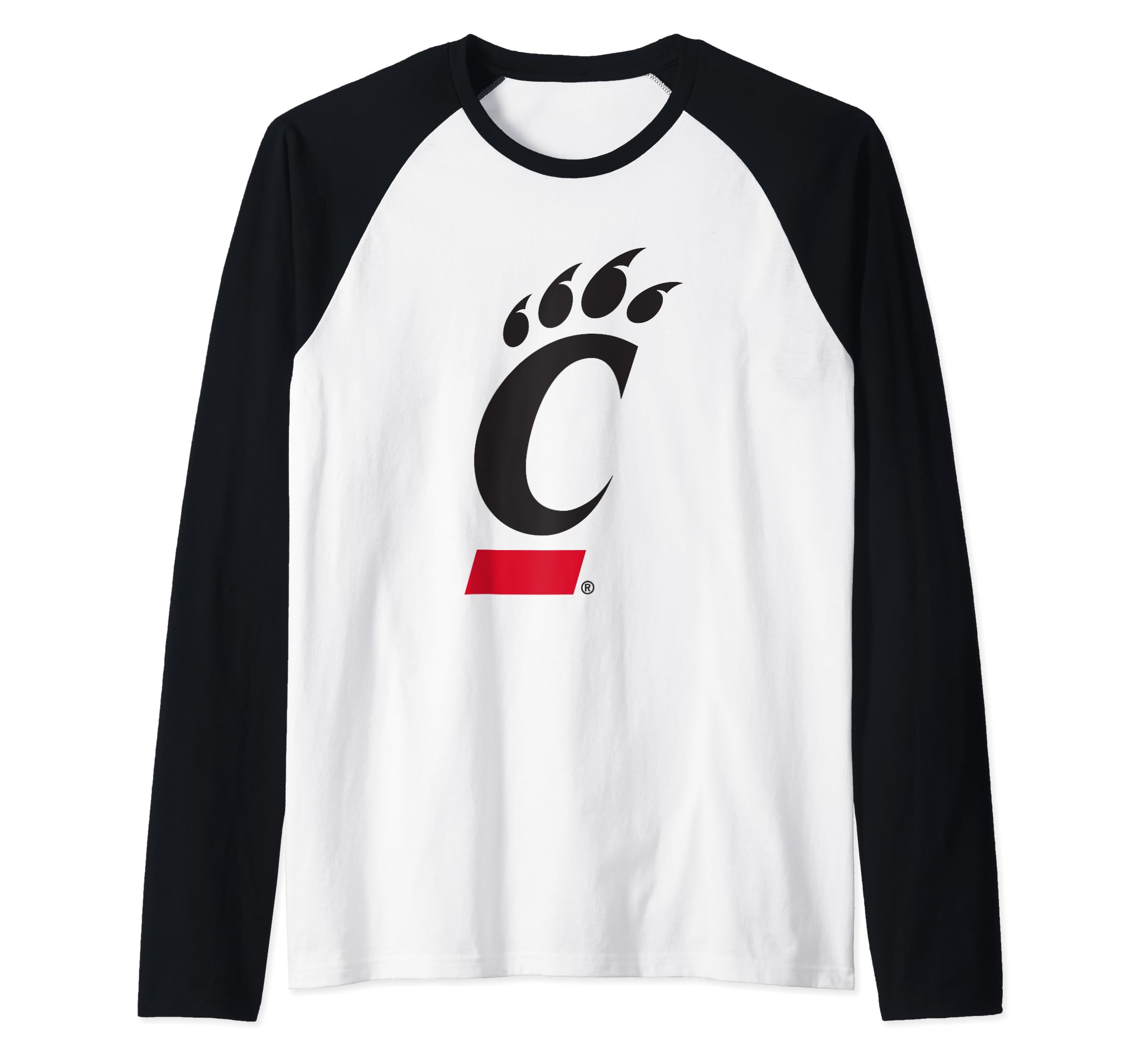 Cincinnati Bearcats Icon Logo Officially Licensed Raglan Baseball Tee