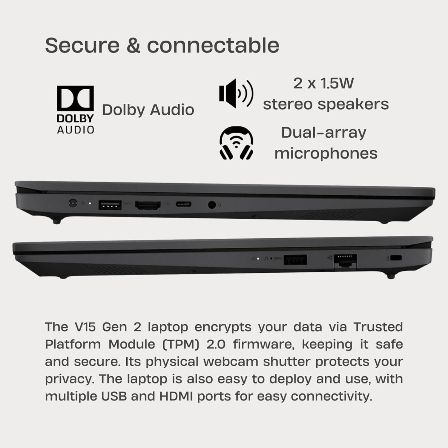 Lenovo 15.6" FHD Laptop Computer for Home Student Study and Business, Intel Dual-Core Processor, 16GB DDR4 RAM, 1TB PCIe SSD, WiFi 6, Bluetooth 5.2, RJ-45, HDMI