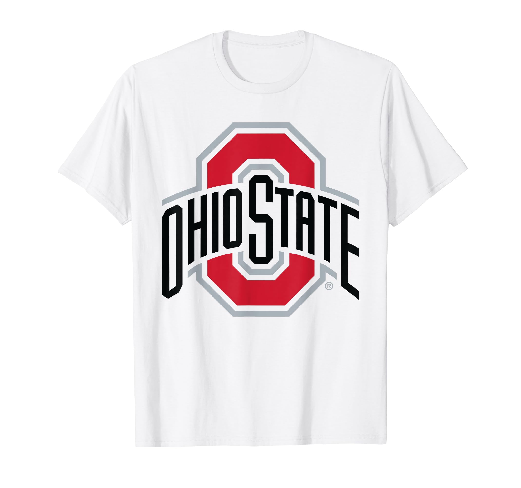 Ohio State Buckeyes Mens Icon Logo Officially Licensed White T-Shirt