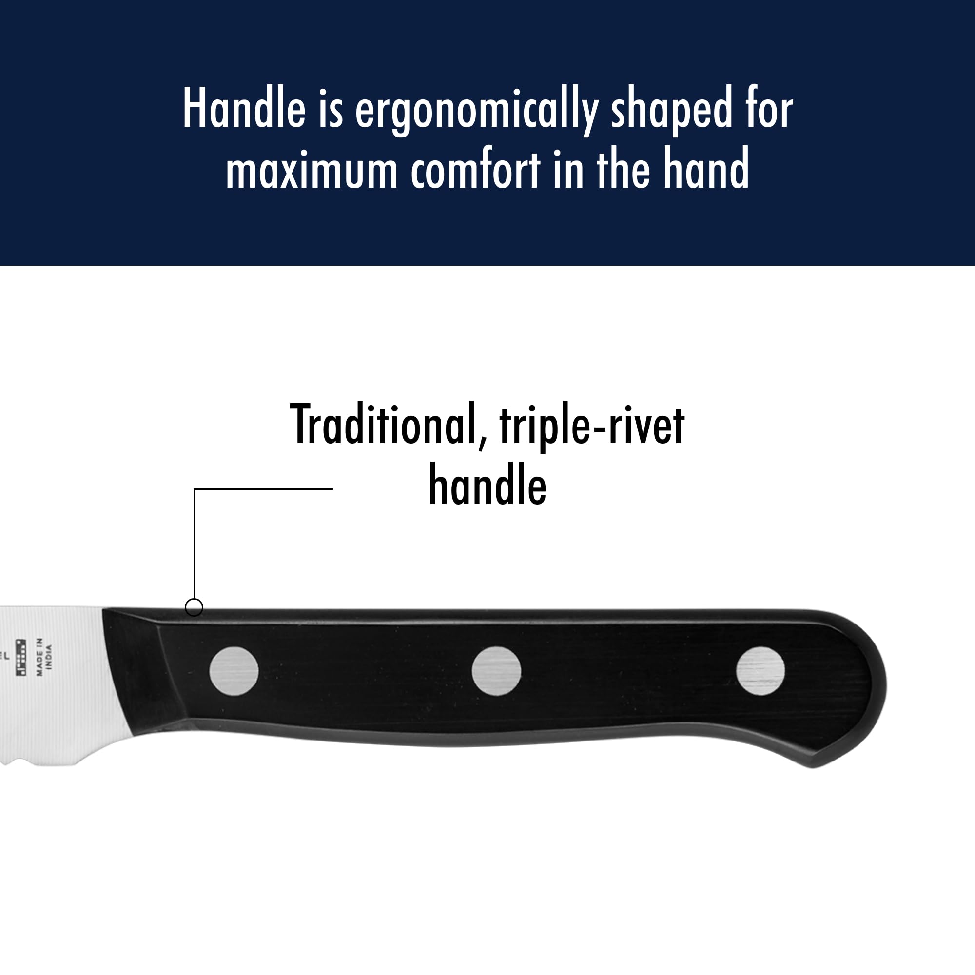 HENCKELS Solution Razor-Sharp 2-Piece Utility Knife Set, German Engineered Knife Informed by over 100 Years of Mastery, Stainless Steel
