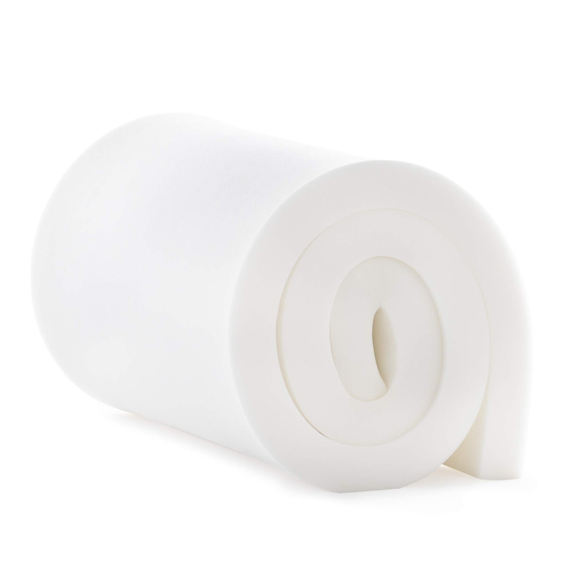LINENSPA High Upholstery Foam-35 Density Cushion Craft Perfect for Chairs, Sofas, and DIY Projects Foam, 2" x 24" x 72", White