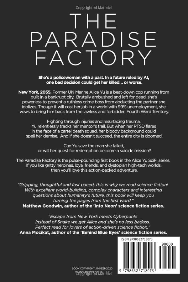 The Paradise Factory: A New York 2055 Cyberpunk Story (The Alice Yu Sci-Fi Series)