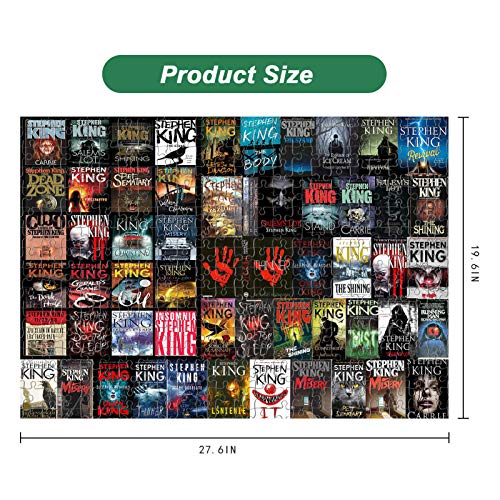 XIECCX Jigsaw Puzzles for Adults 1000 Piece High Challenging DIY Large Puzzle Educational Toy Funny Family Games Unique Home Decor (Horror Novel)