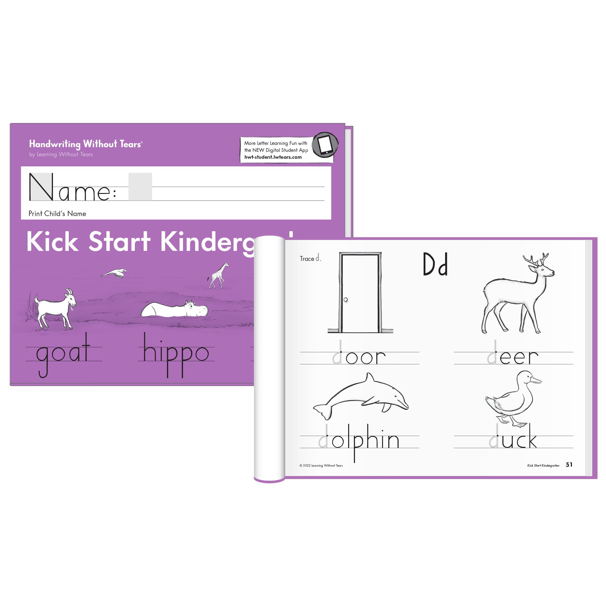 Handwriting Without Tears Kick Start Kindergarten Printing Bundle,Age 5+, Kindergarten+,Handwriting Without Tears,Student & Teacher Workbooks,School & Home,Language Arts,Tutoring,Tiny Pencils Included