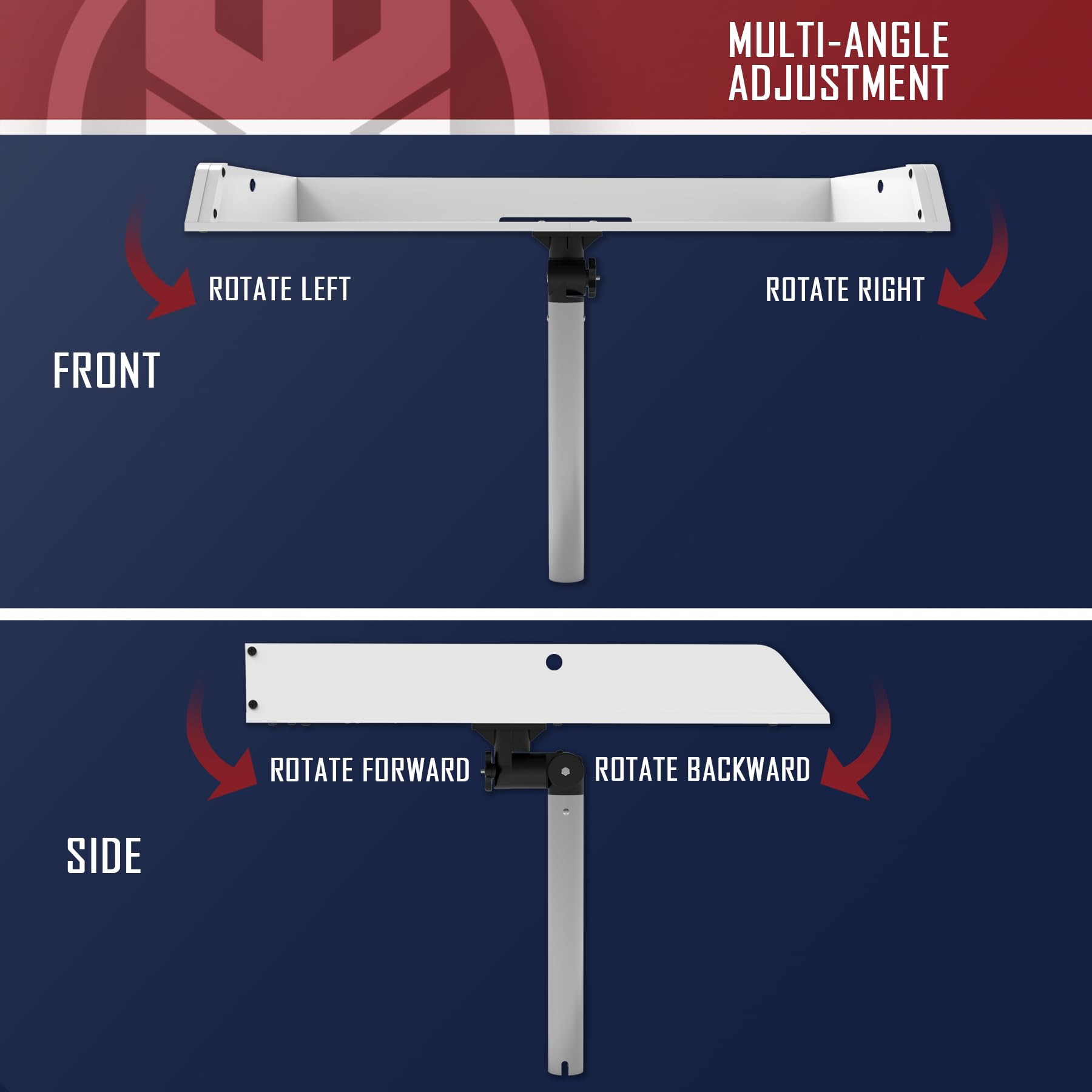 KNINE OUTDOORS Bait Cutting Board for Boat, Boat Cutting Board, with Rod Holder Mount Plier Storage and Knife Slot, for Fish Cleaning Station Fishing Fillet Table, Boat Accessories Marine