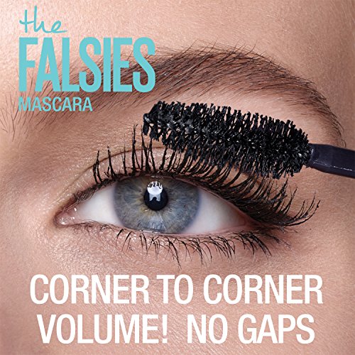 Maybelline Volum' Express The Falsies Waterproof Mascara, Volumizing and Separating Make Up Formula, Blackest Black, 1 Count