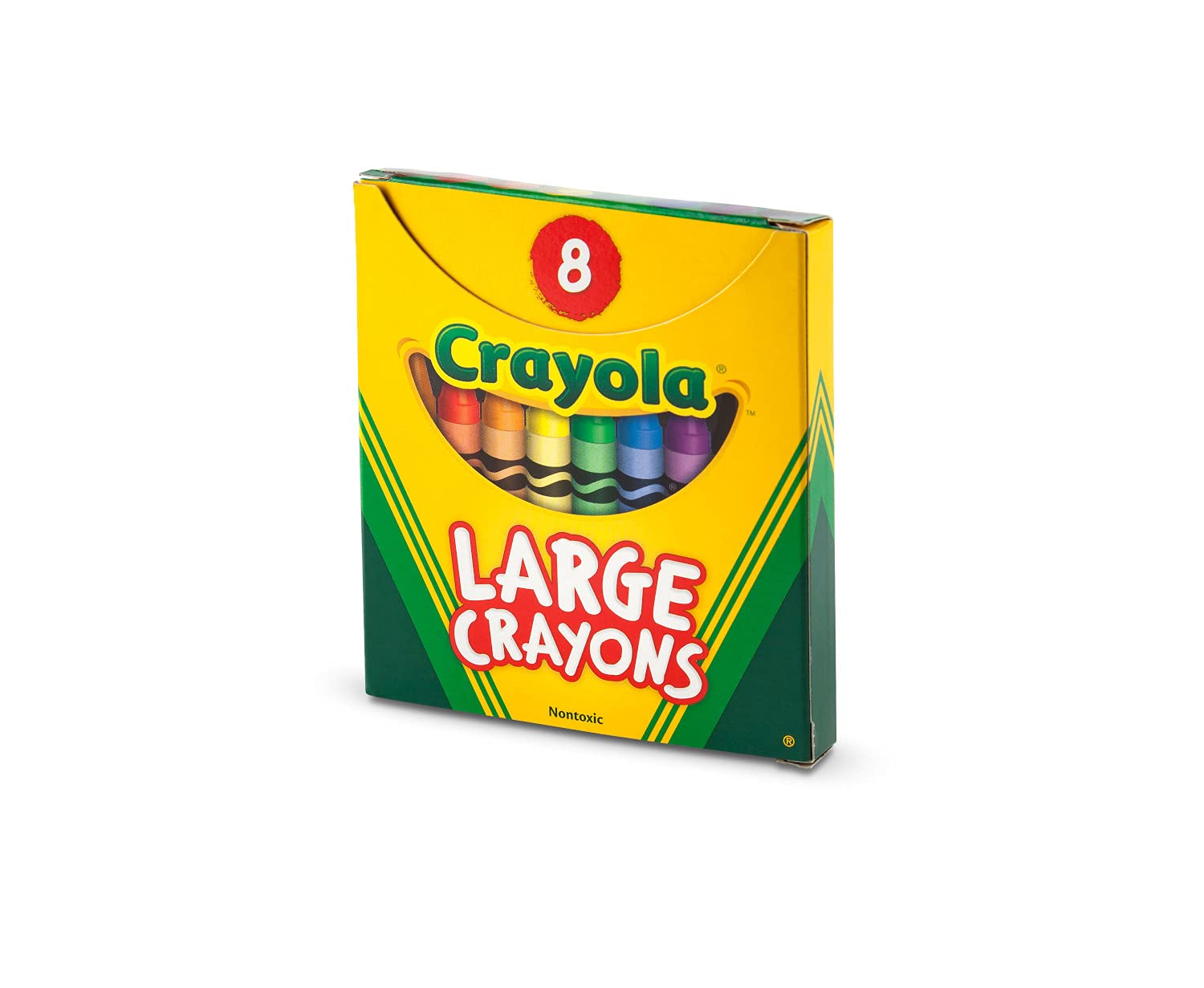 Crayola Large Crayons - Assorted (8 Count), Giant Crayons for Kids & Toddlers, Ages 2+