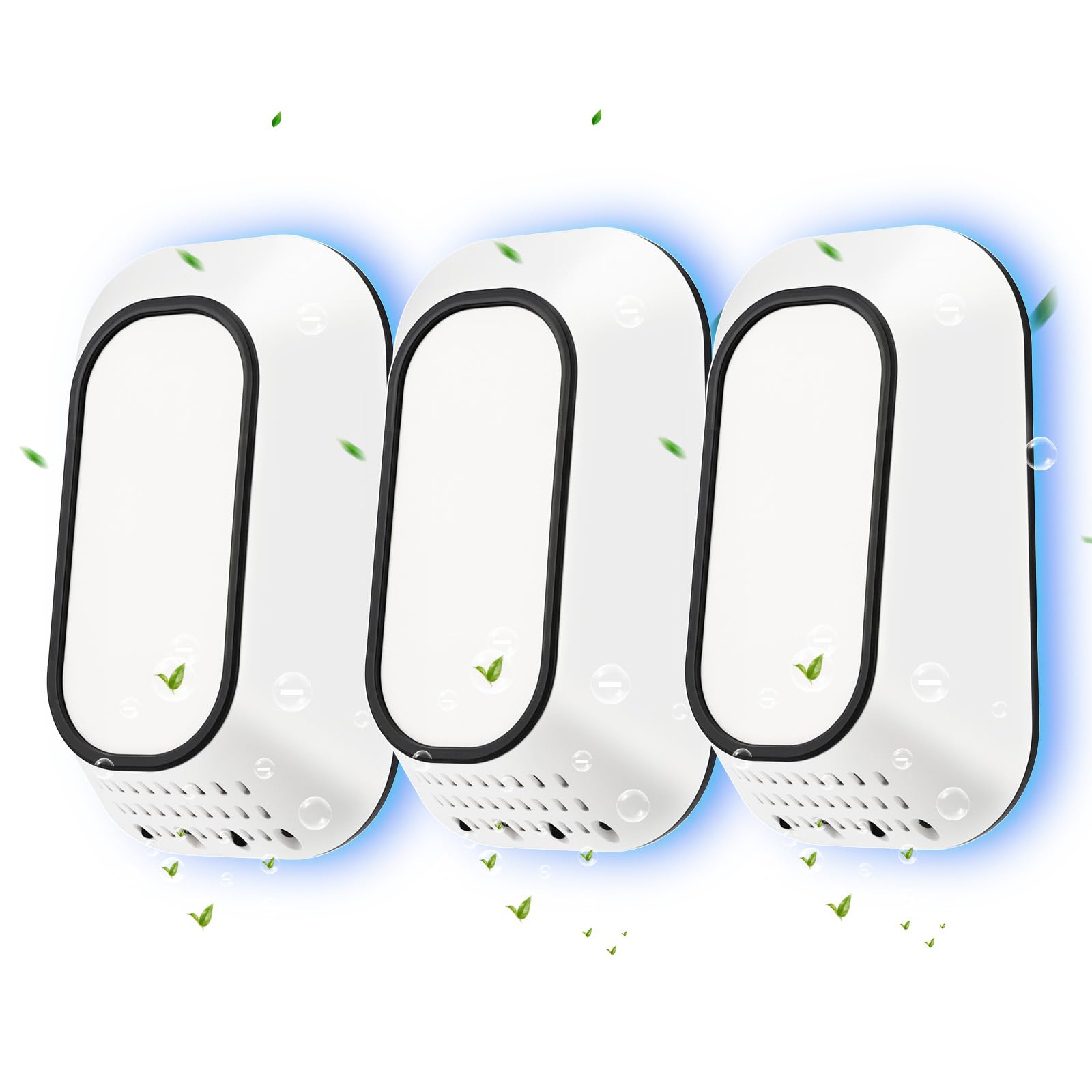 PVACG Plug In Ionizer Air Purifier With 4 Negative Ion Output Heads,Small Air Freshener With Backlight,Quiet and Energy-Saving, Ideal Air Cleaners for Home,Bedroom,Office,Living Room and Pet Room(3)